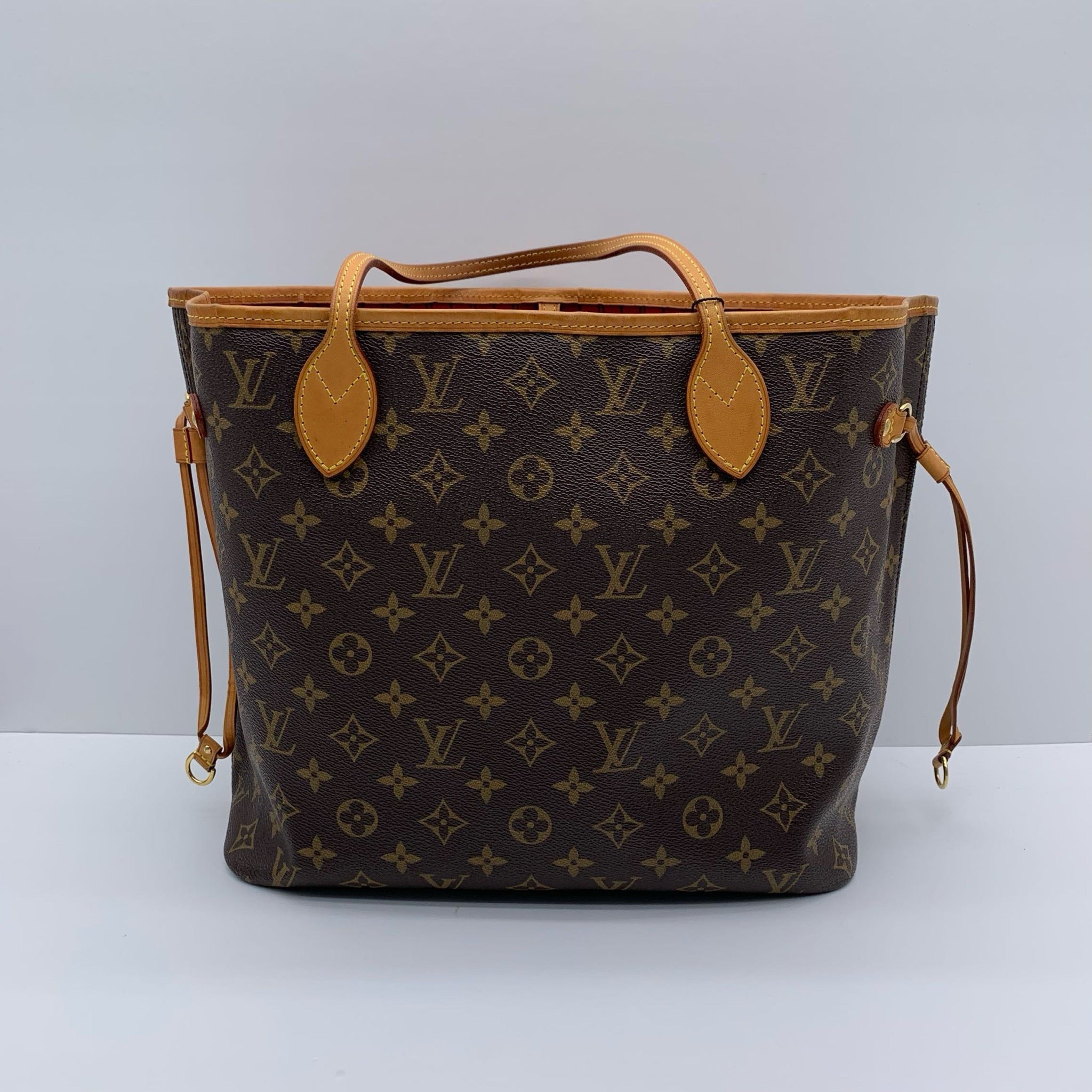 Louis Vuitton Neverfull MM Monogram Red Interior Tote Bag image 2