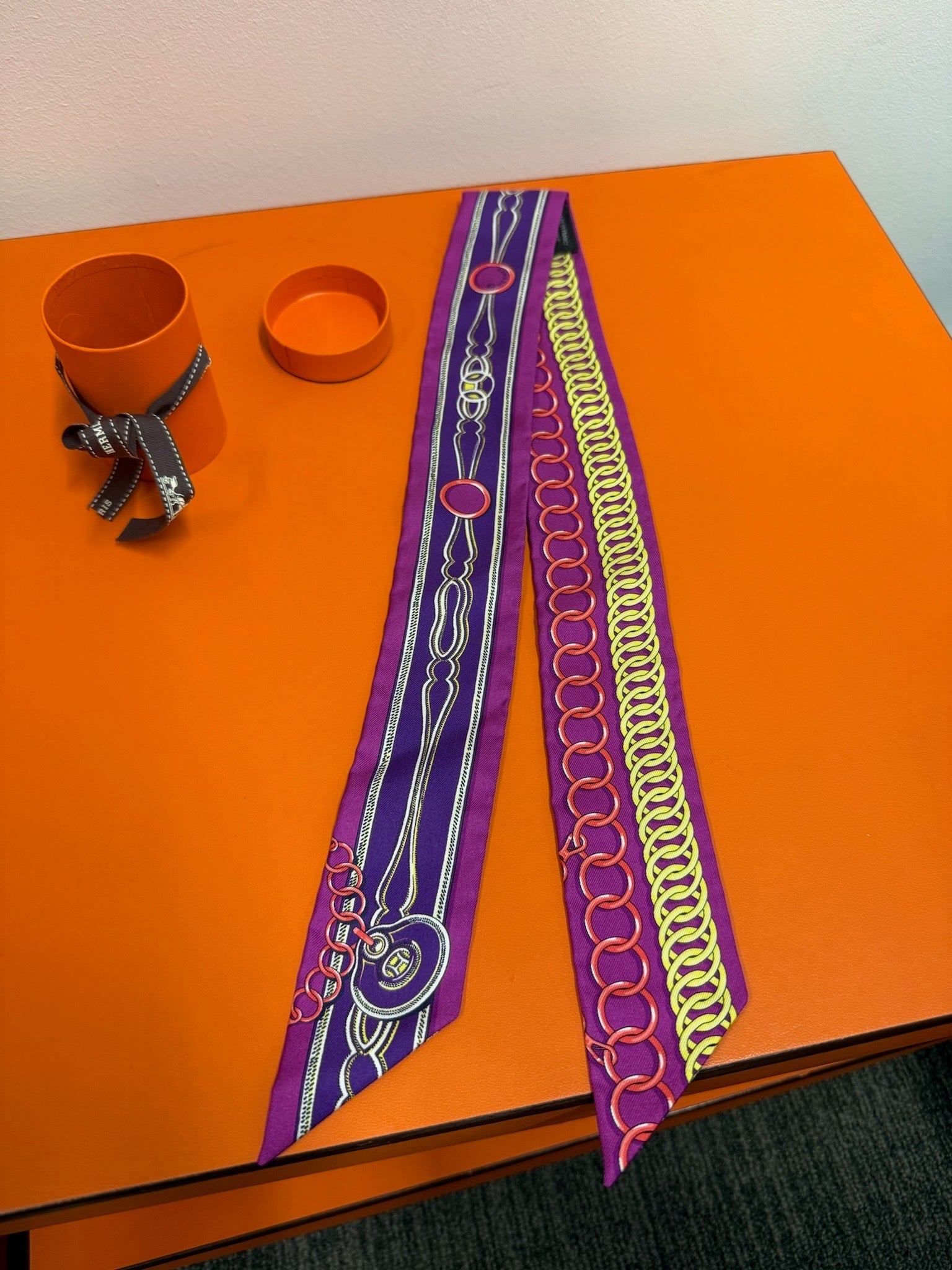 Hermès Twilly - Purple Chain Print image 2