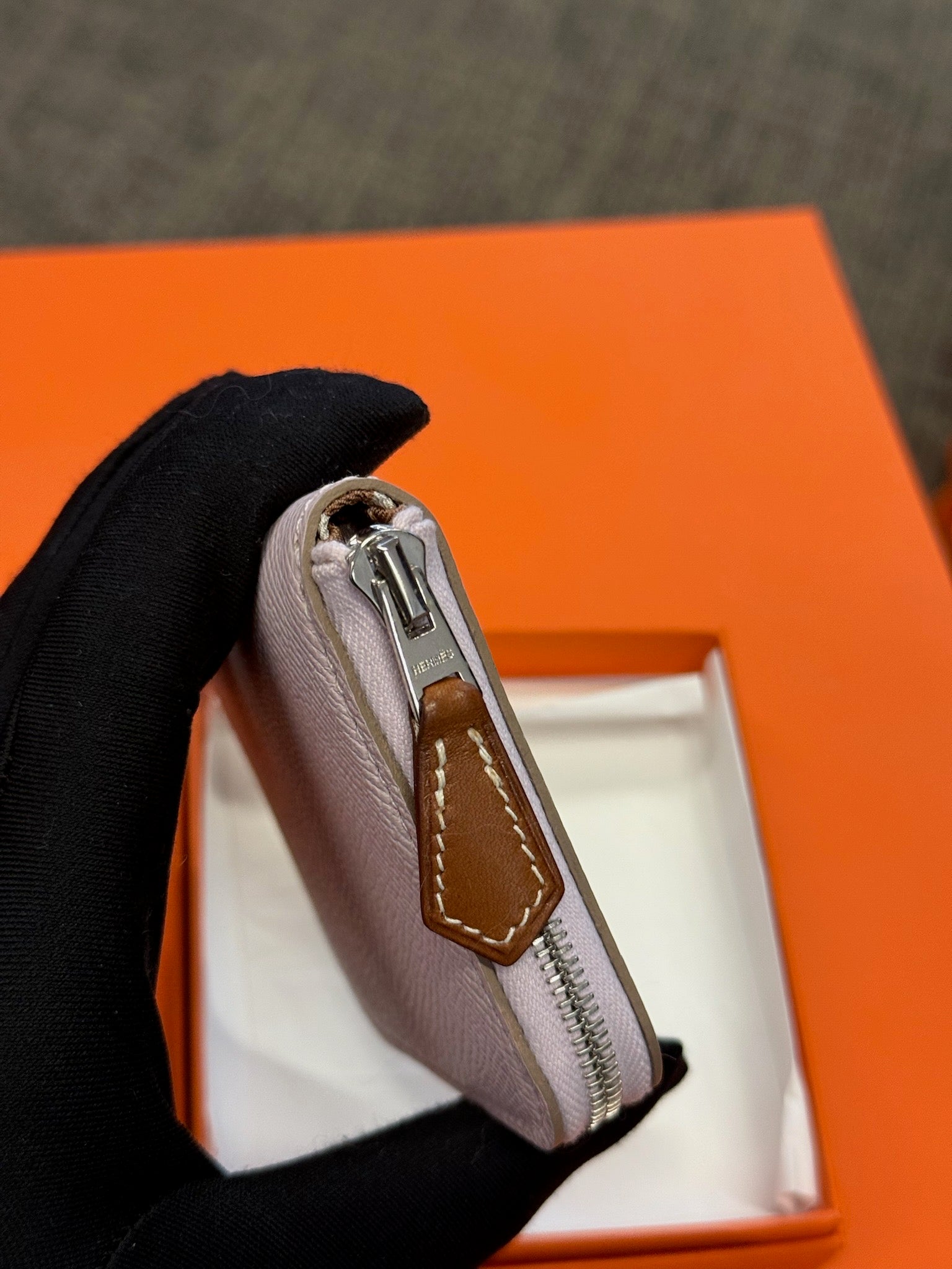 Hermès Silk’In Compact Wallet - Pale Pink image 2