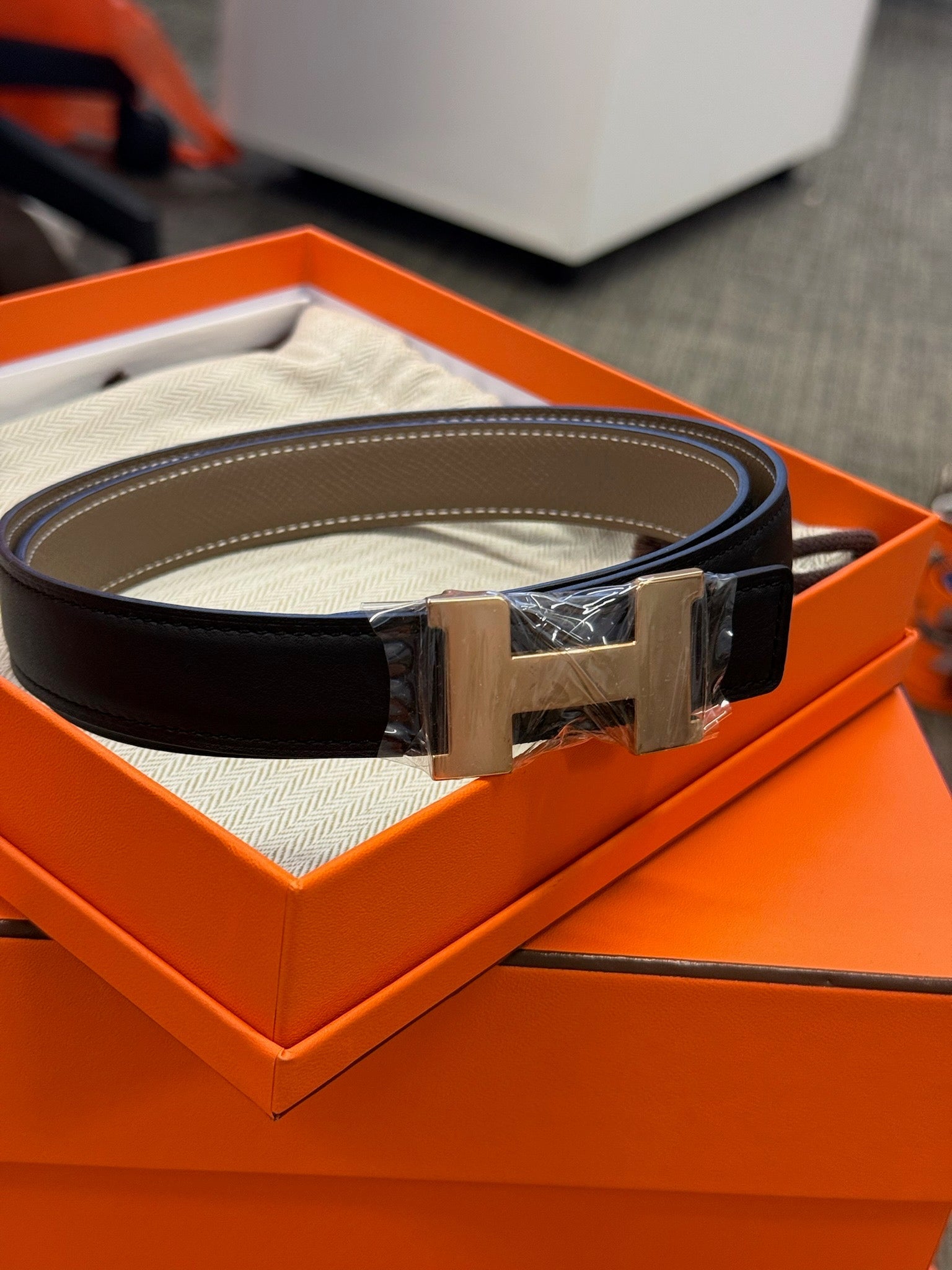 Hermès Leather Belt - Black image 2