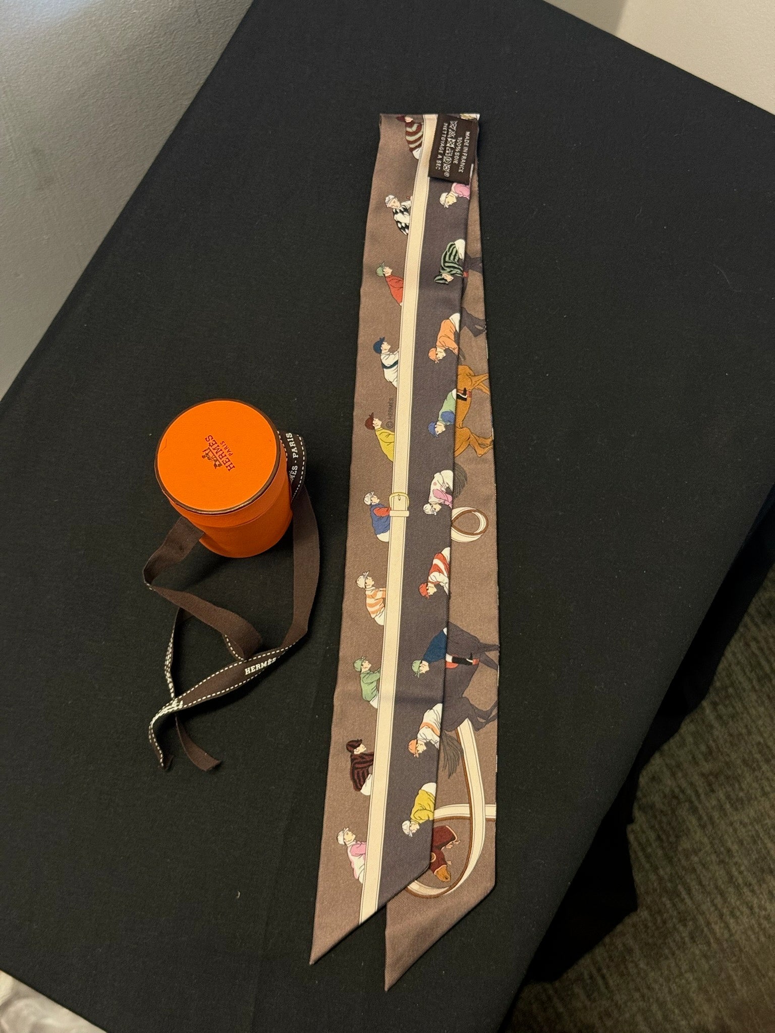 Hermès Twilly - Brown Equestrian Print image 2