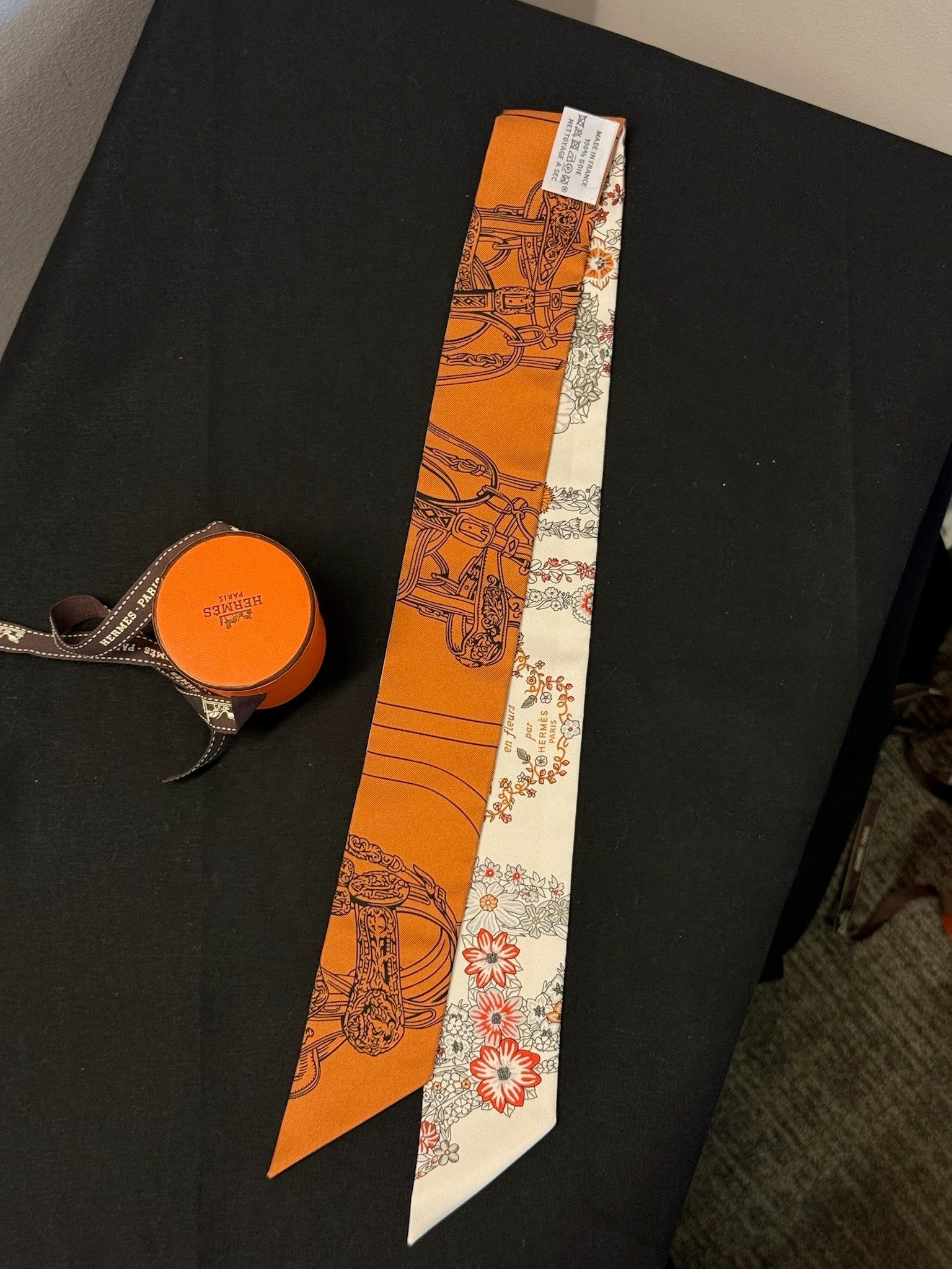 Hermès Brides de Gala Twilly - Ivory & Orange image 2