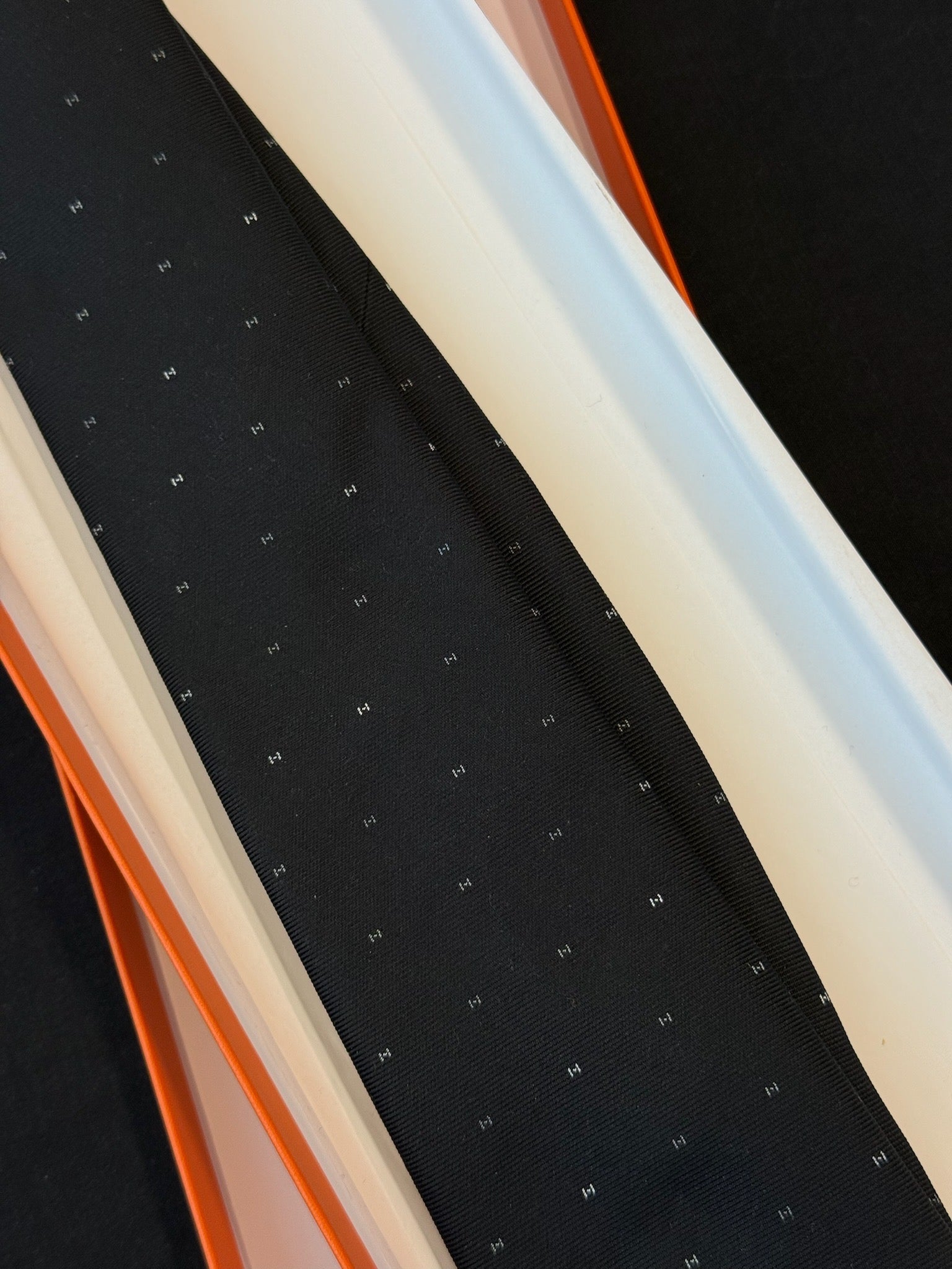 Hermès Silk Tie - Black image 2