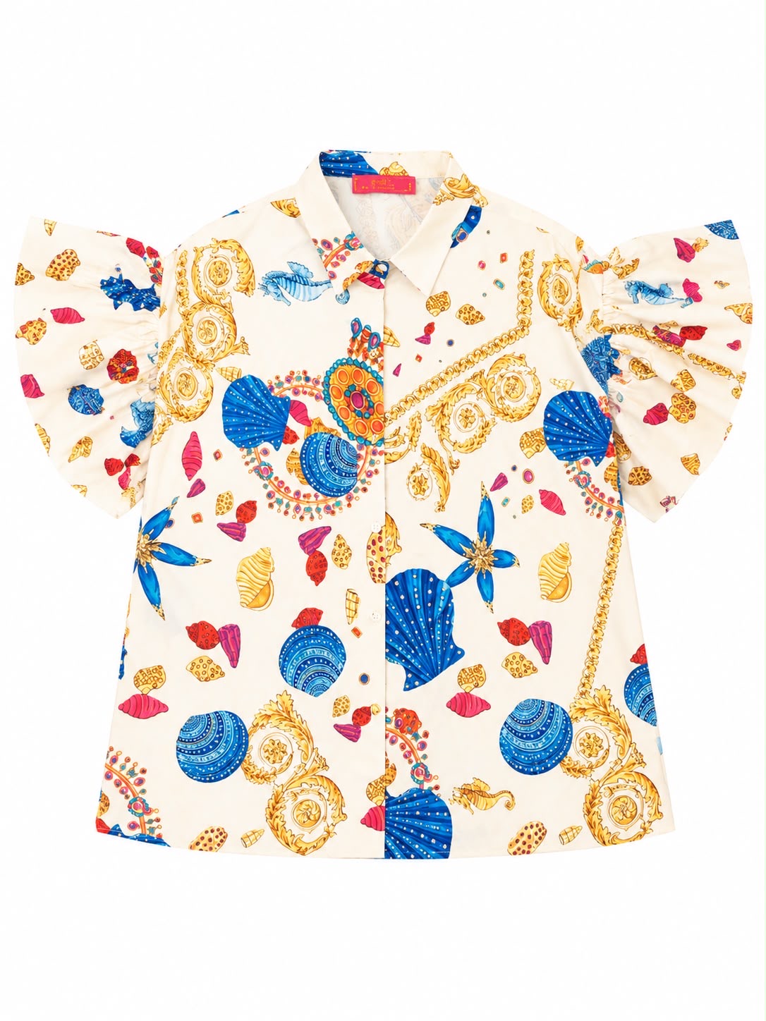 SHIRT DONNATELLA PAMAGEE PRINT OFF WHITE COLORED MCL13059