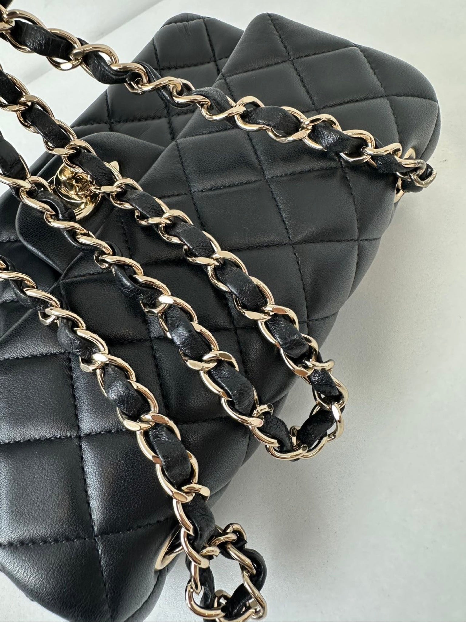 Chanel Classic Flap Mini Rectangular - Black image 3