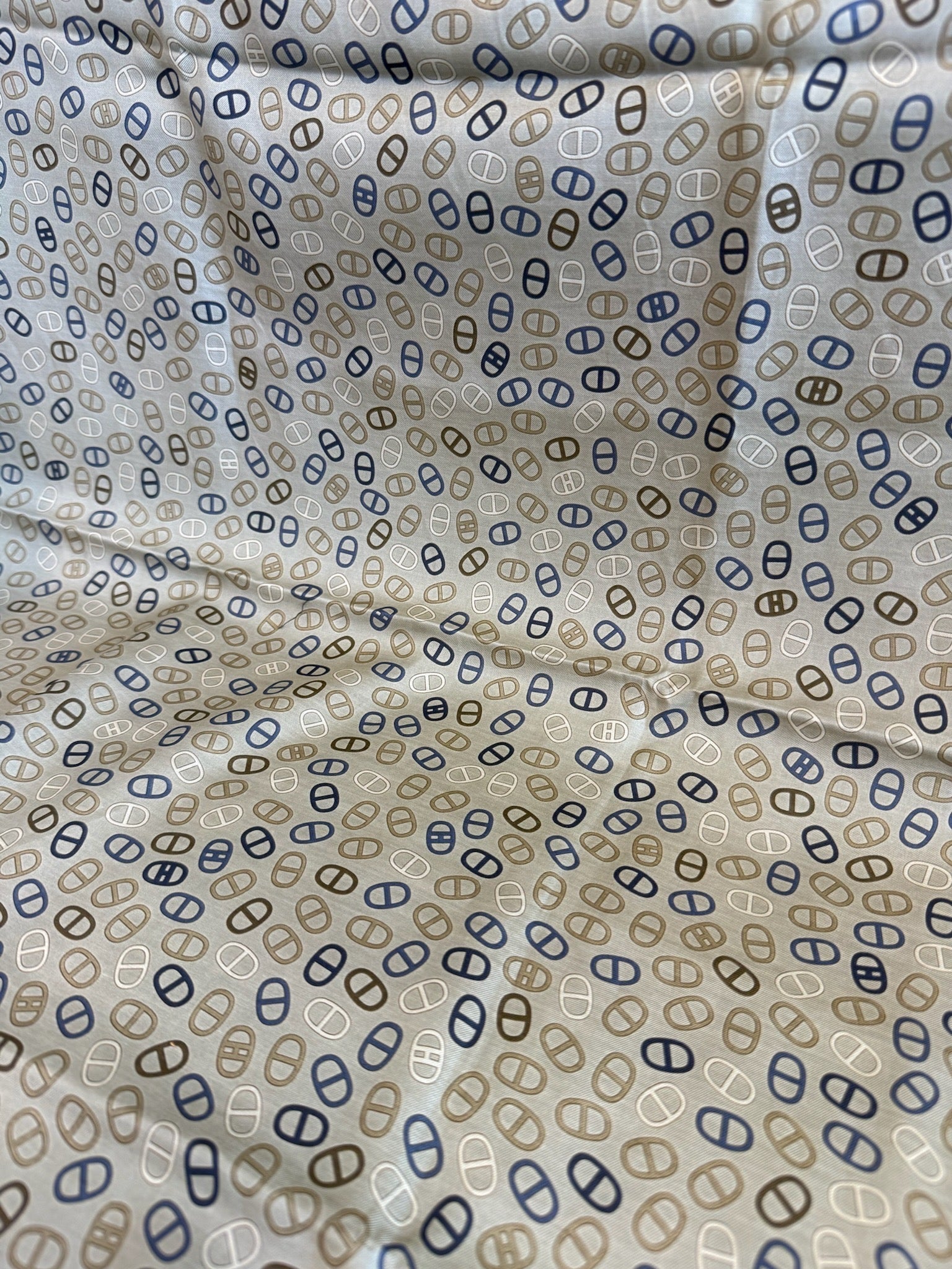 Hermès Carré 90 Scarf H Pattern Taupe Taupe / Brown image 3