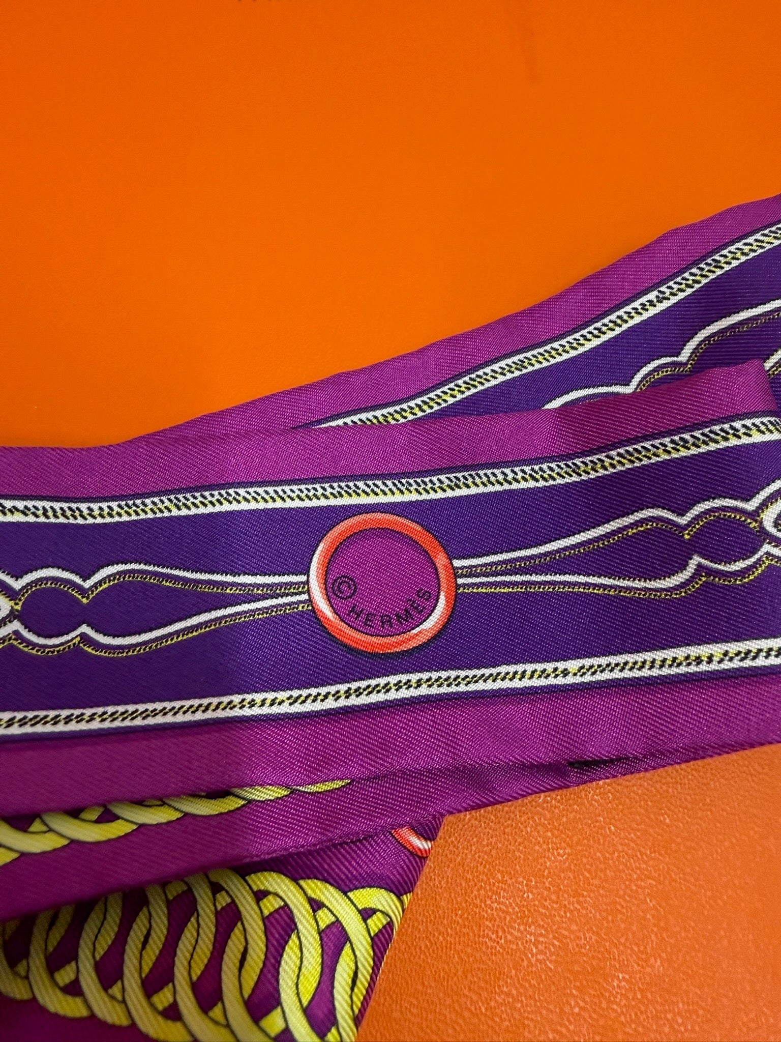 Hermès Twilly - Purple Chain Print image 3