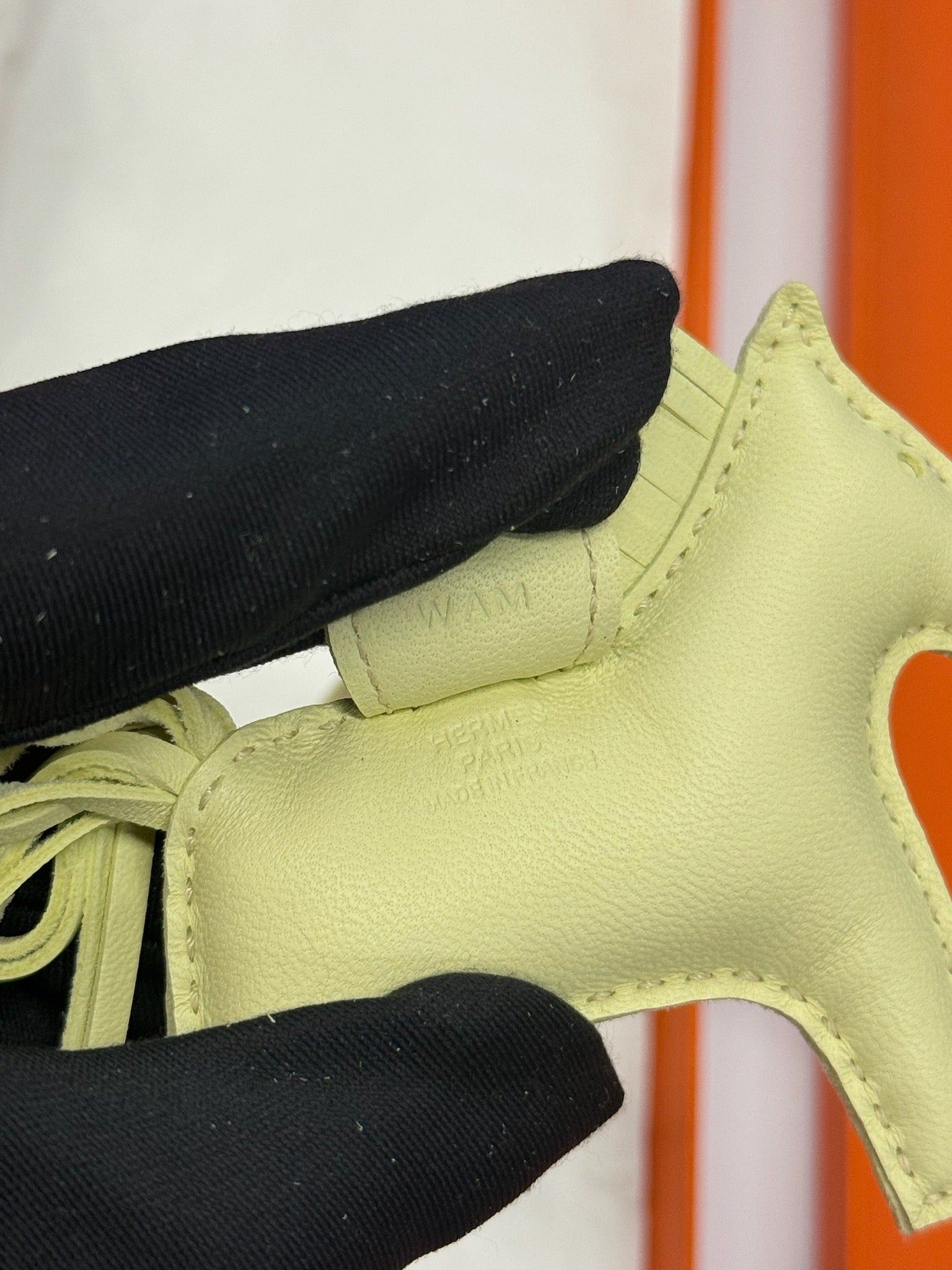 Hermès Rodeo Horse Bag Charm - Pale Yellow image 3