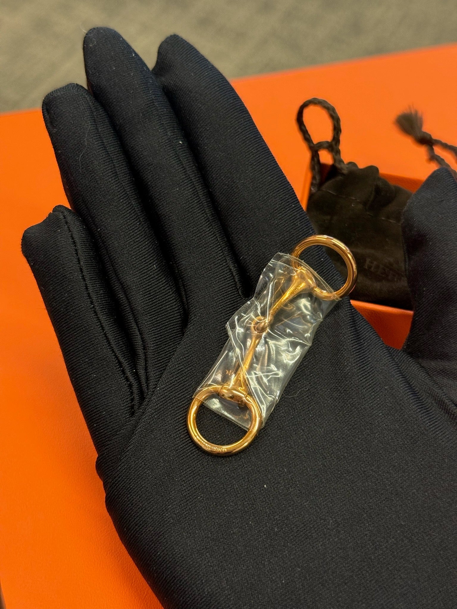 Hermès Metal Key Ring - Silver Tone image 3