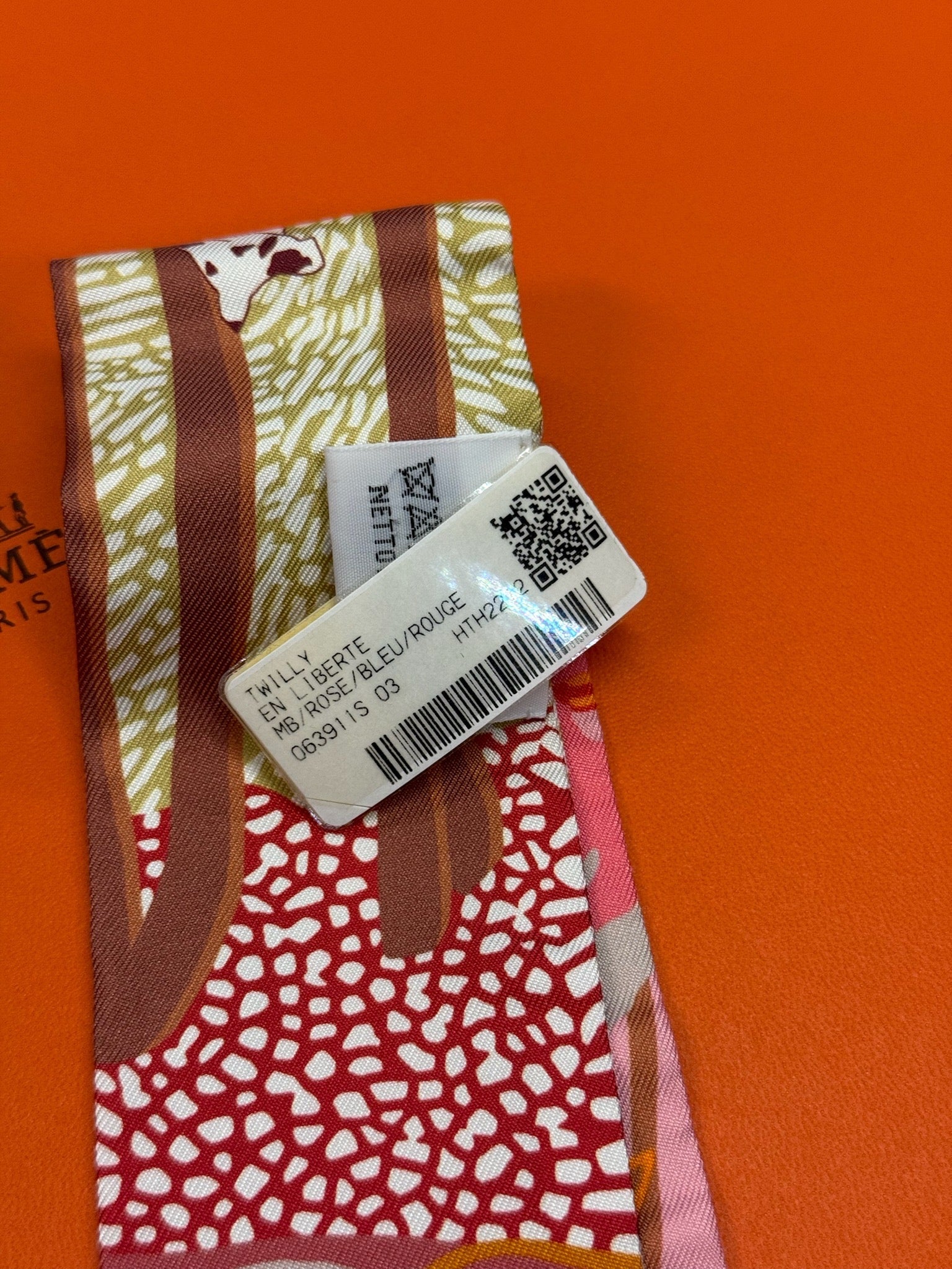 Hermès Twilly - Pink Multicolour Animal Print image 3