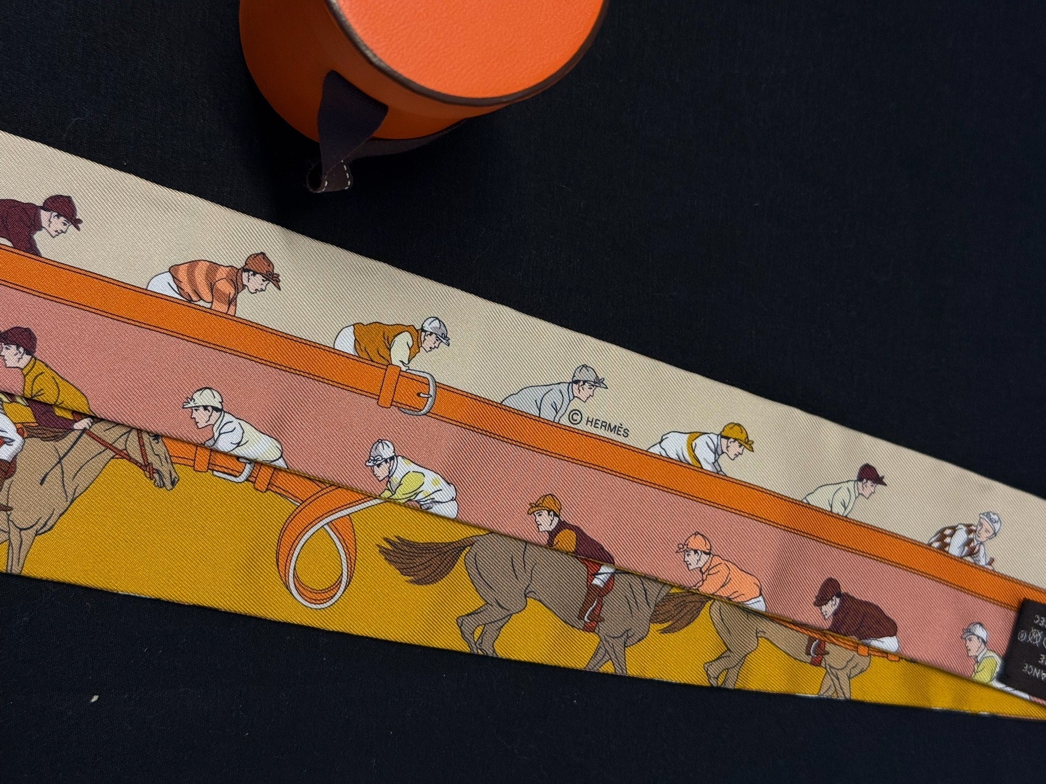 Hermès Twilly - Orange Horse Racing Print image 3