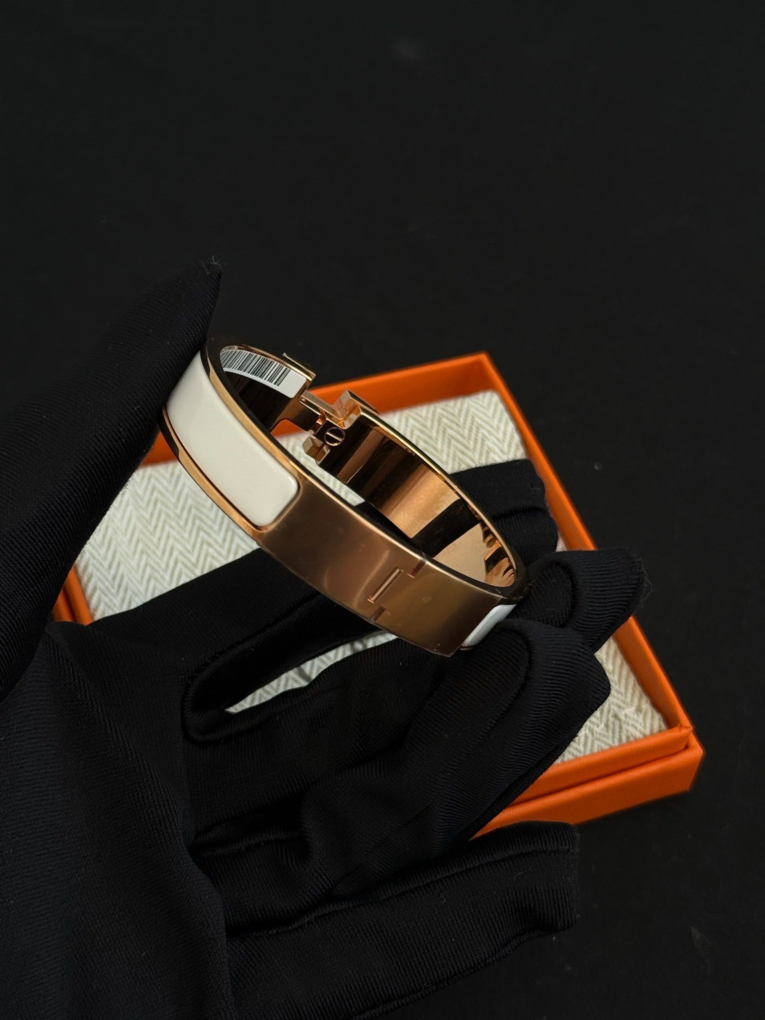 Hermes Clic H Bracelet Blanc image 3