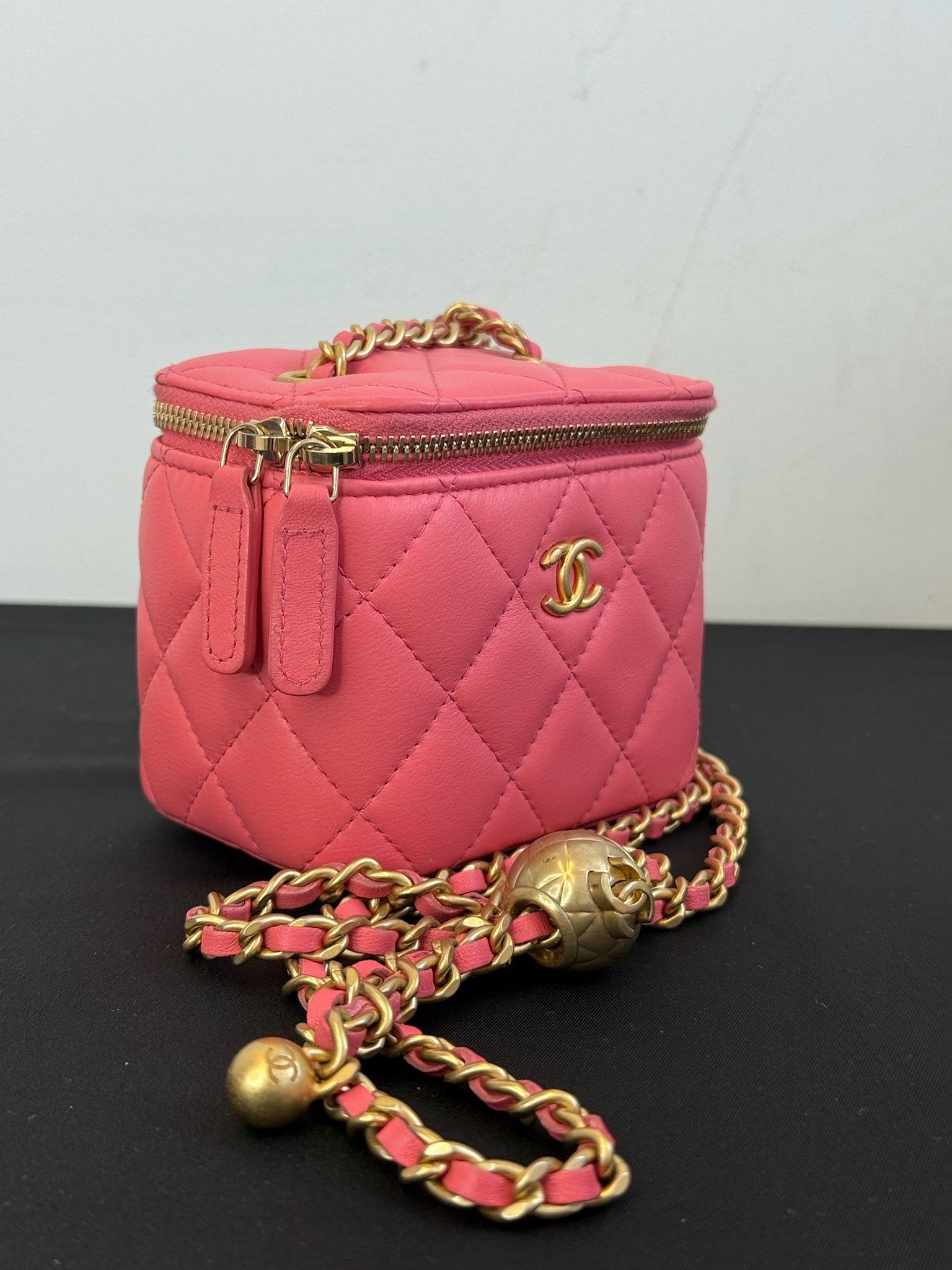 Chanel Vanity Box Bag Pink image 3