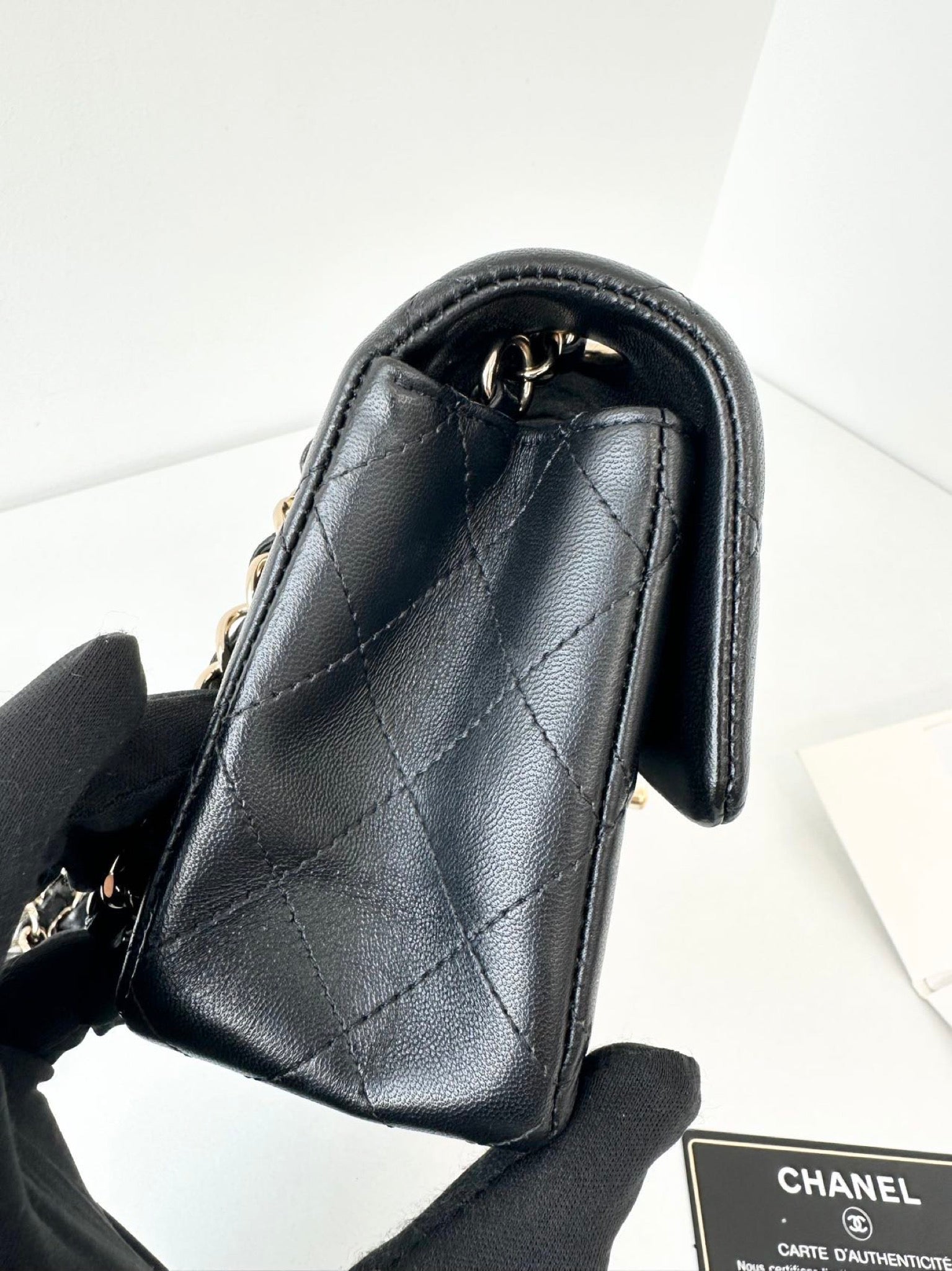 Chanel Classic Flap Mini Rectangular - Black image 4