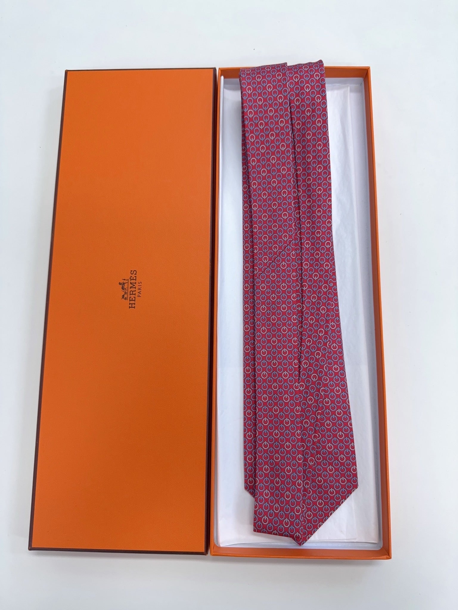 Hermès Twill Tie Rose Rouge image 4