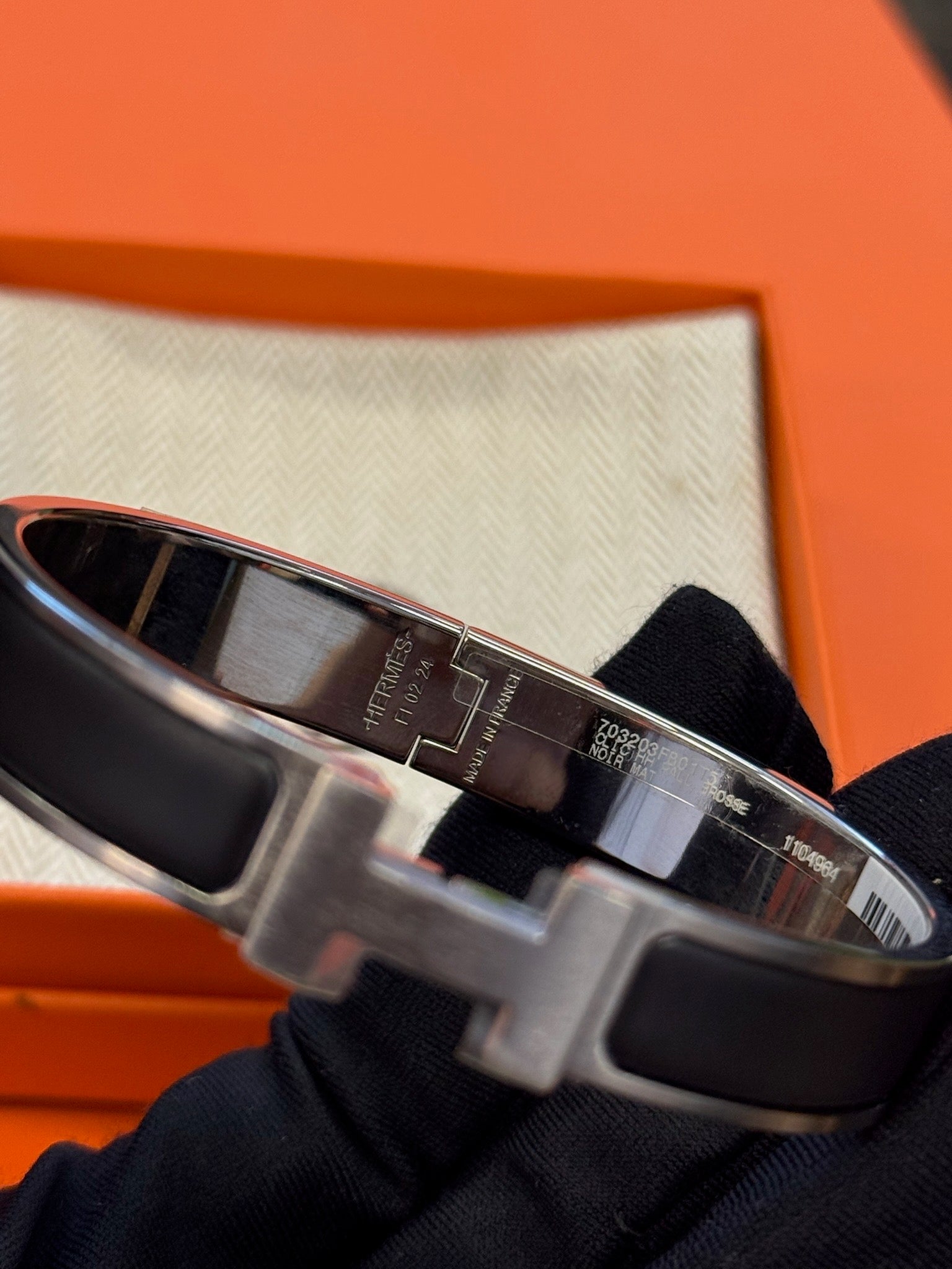 Hermès Clic H Bracelet - Noir Matte image 4