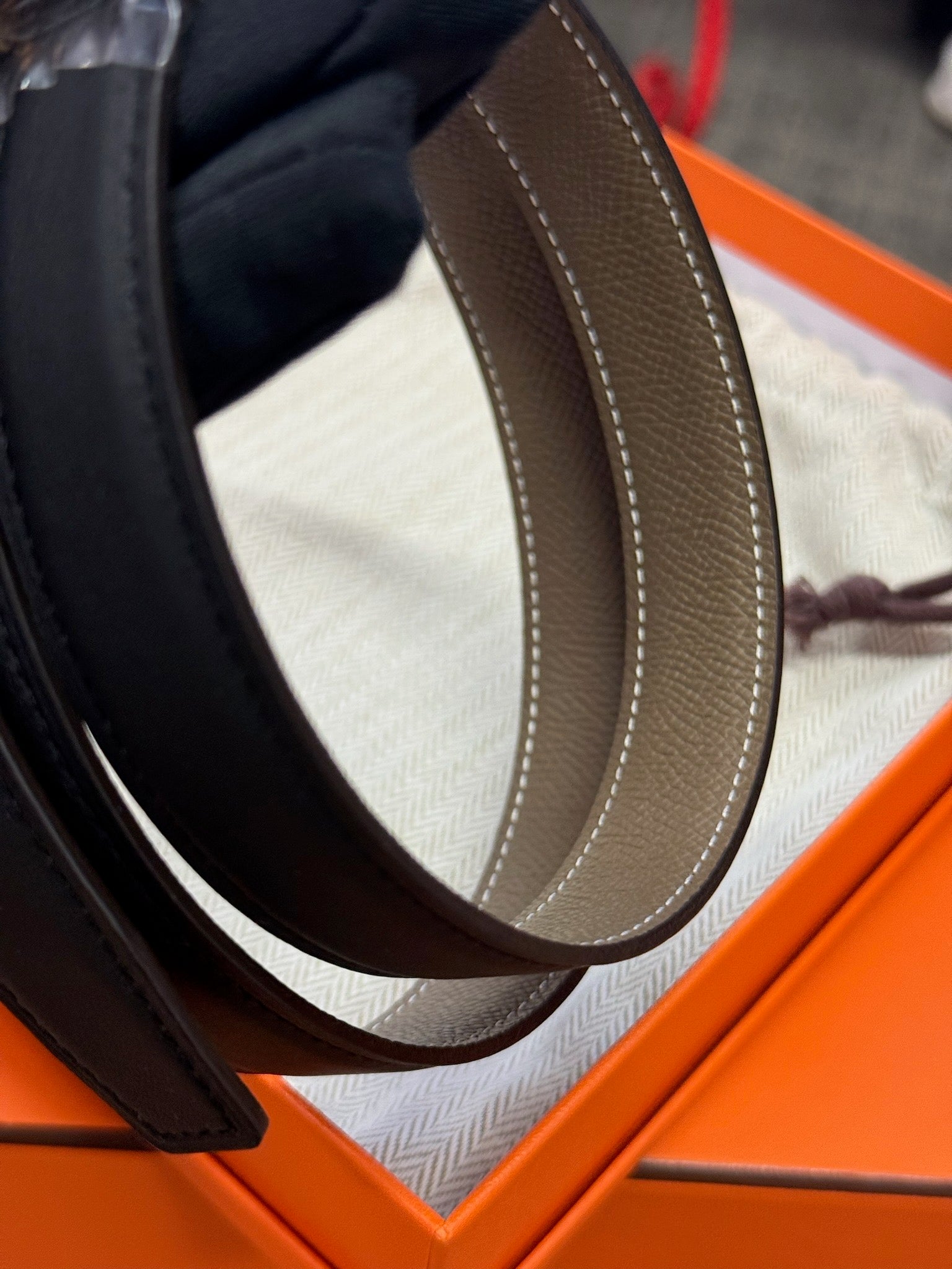 Hermès Leather Belt - Black image 4