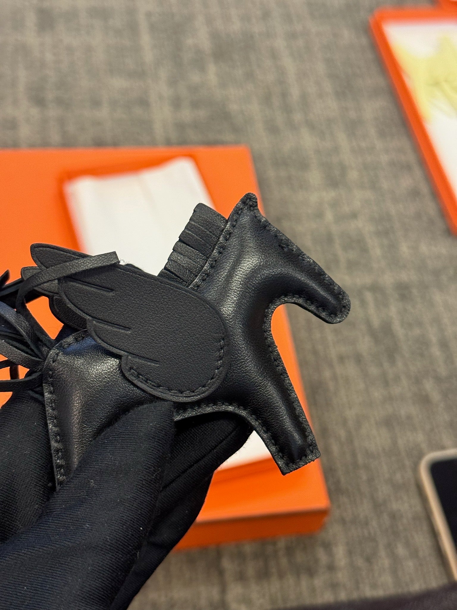 Hermès Rodeo Horse Charm - Black image 4