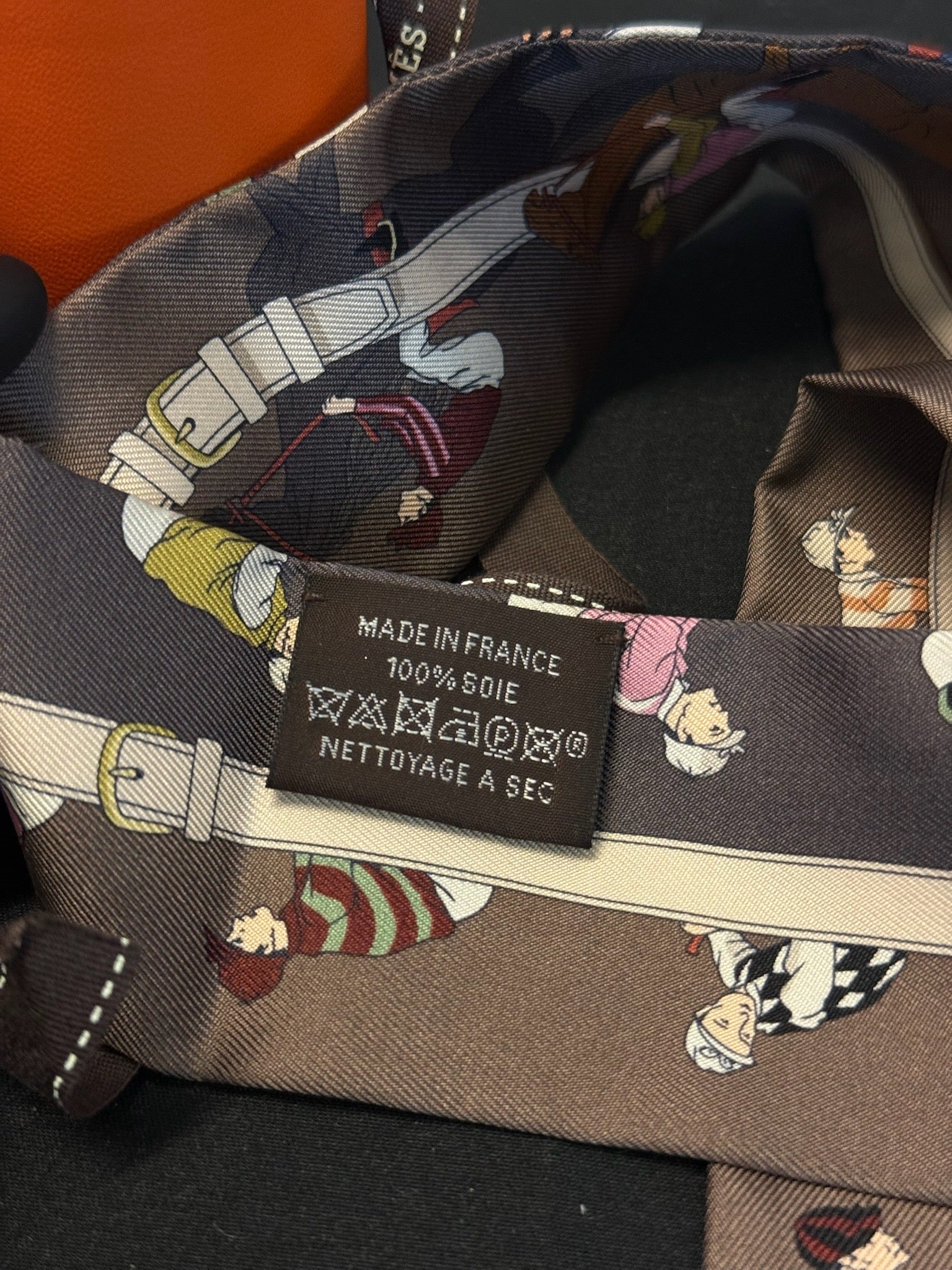 Hermès Twilly - Brown Equestrian Print image 4