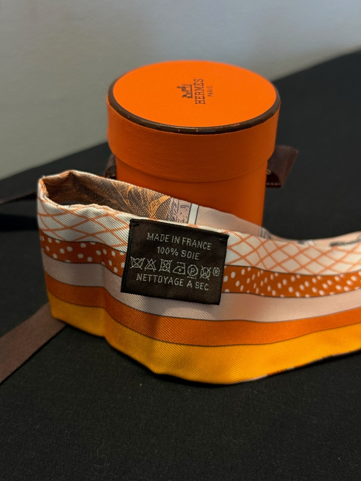 Hermès Twilly - Orange Animal Print image 4
