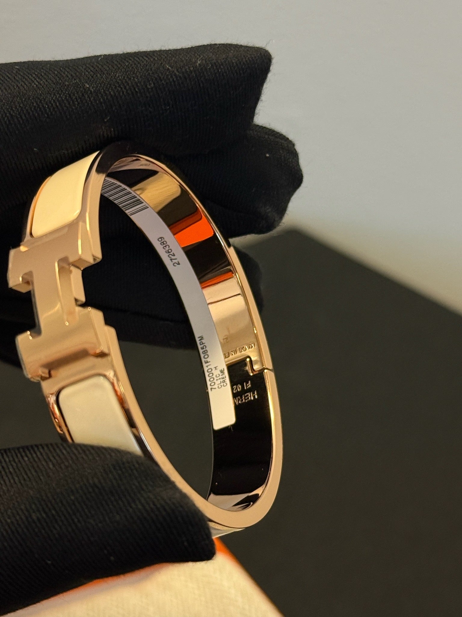 Hermès Clic H Bracelet - Cream image 4