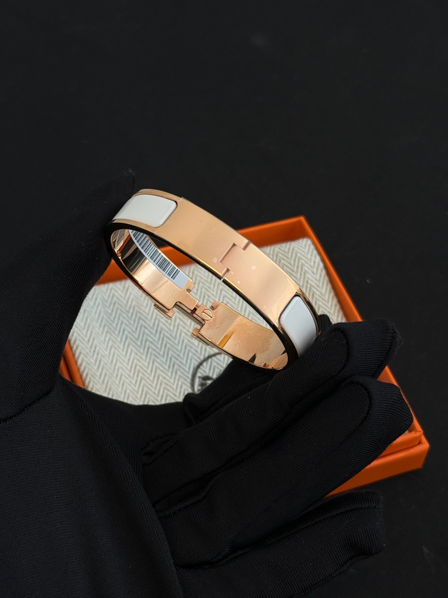 Hermes Clic H Bracelet Blanc image 4