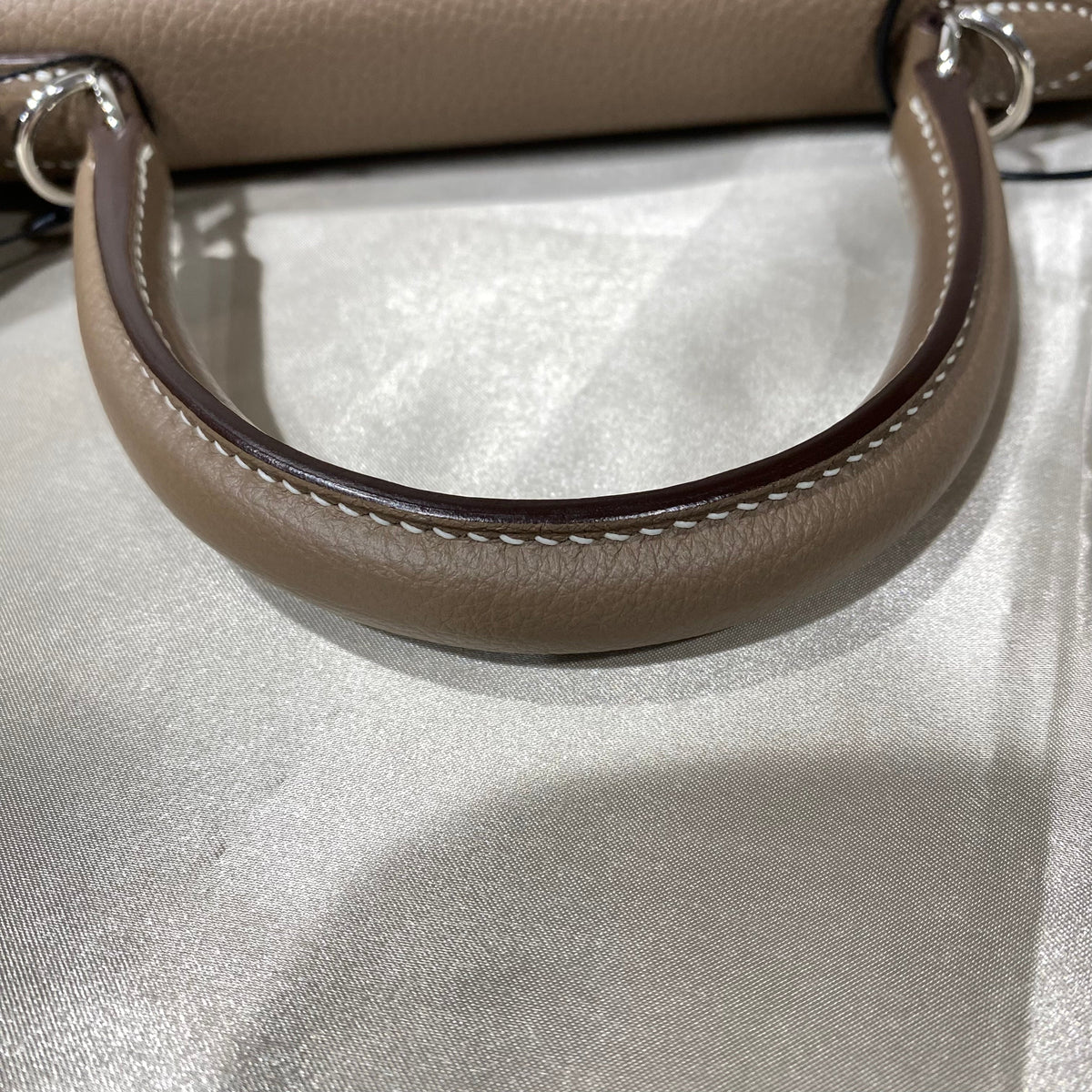 Hermes Kelly 25 in Etoupe Togo with PHW