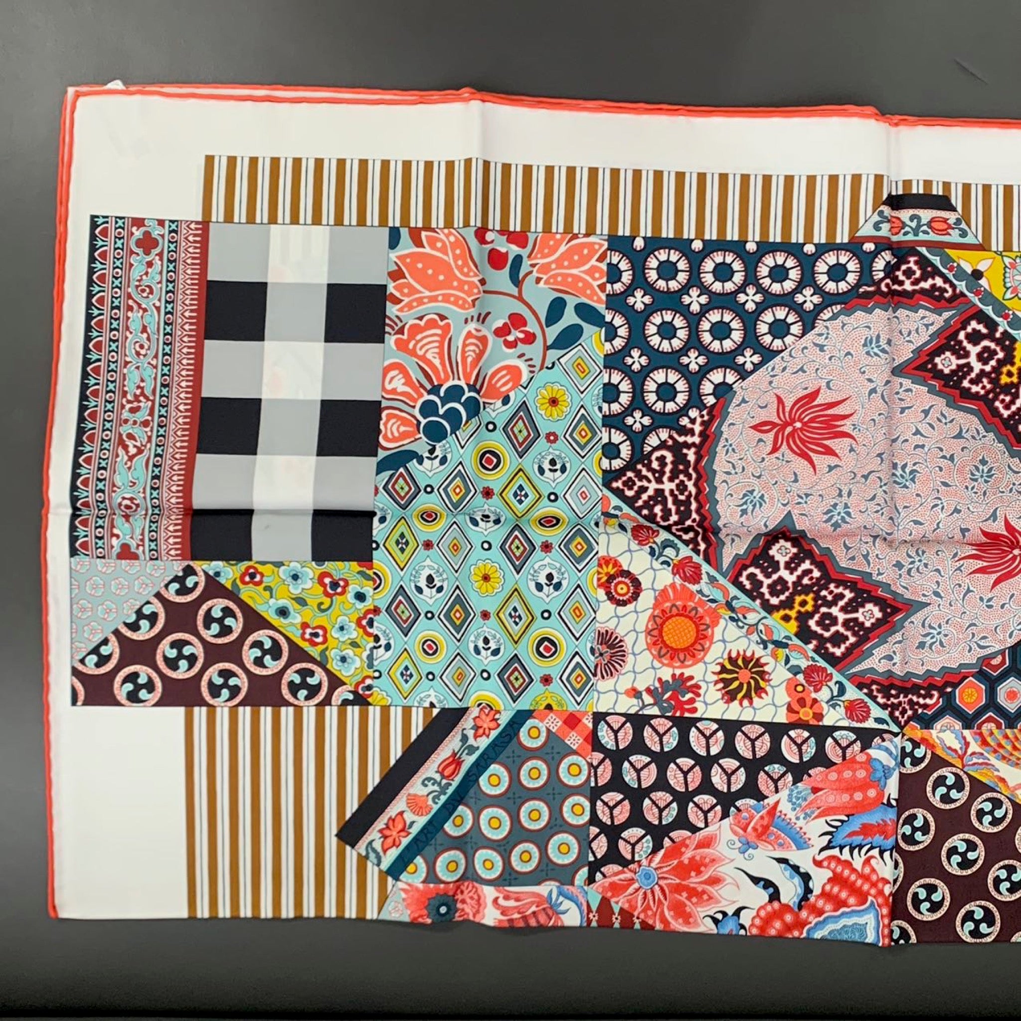 Hermès Carré 90 Scarf Art du Sarasa image 5