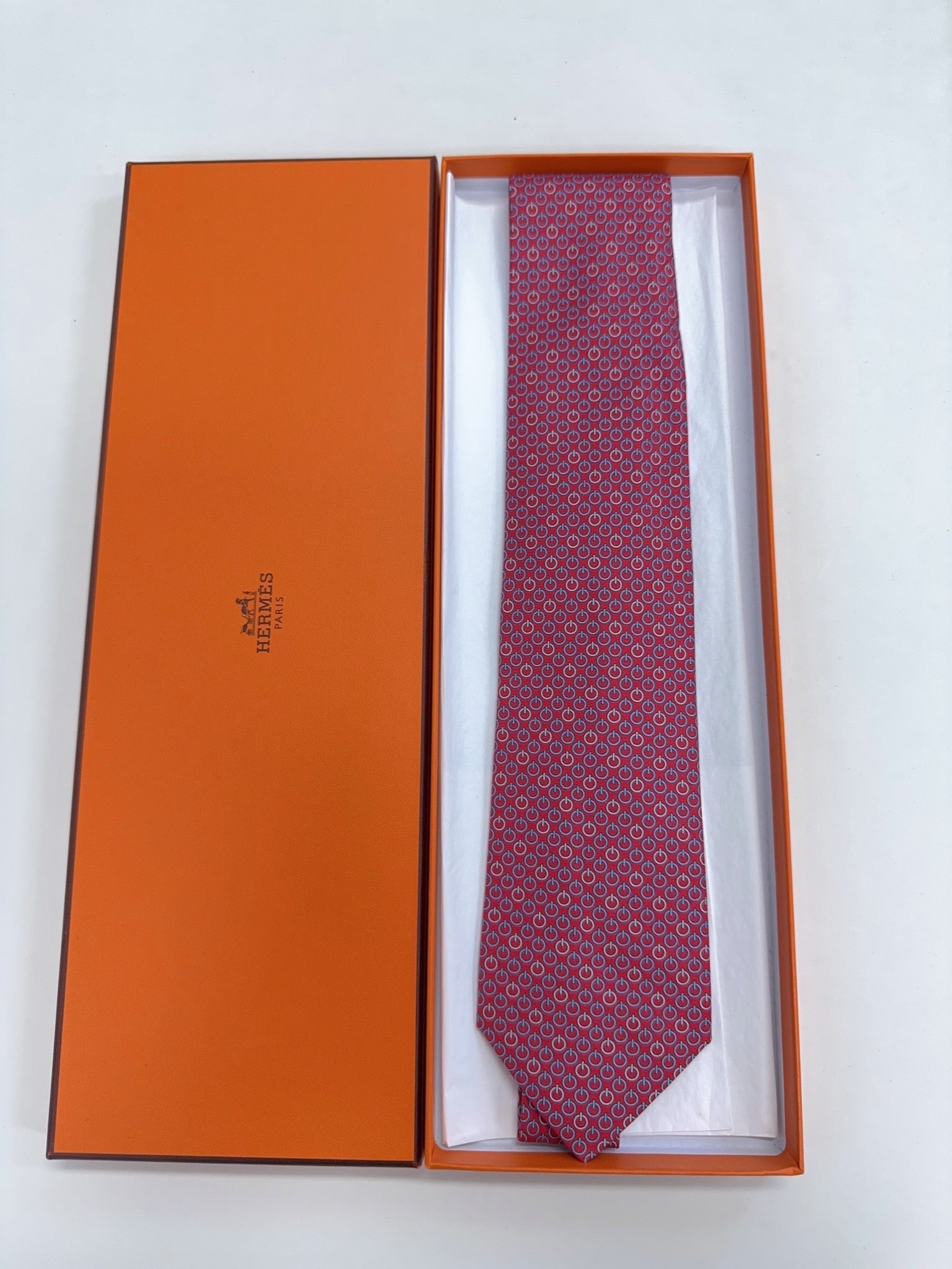 Hermès Twill Tie Rose Rouge image 5