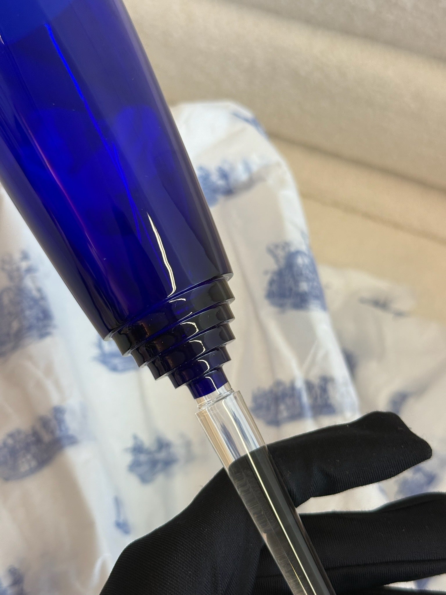 ST LOUIS Blue Champagne Flute image 5