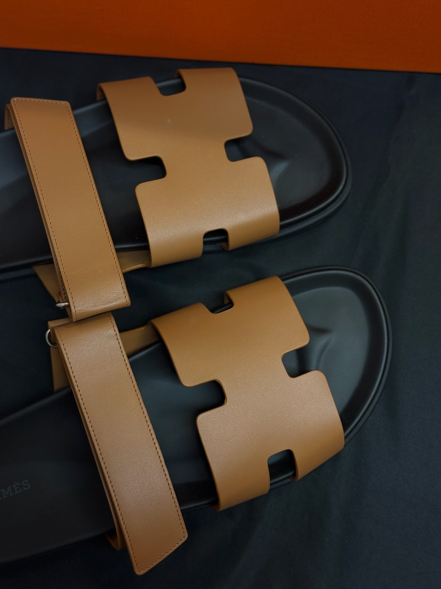 Size EU 46 - Size 46 - Hermès Chypre Sandals - Gold image 5