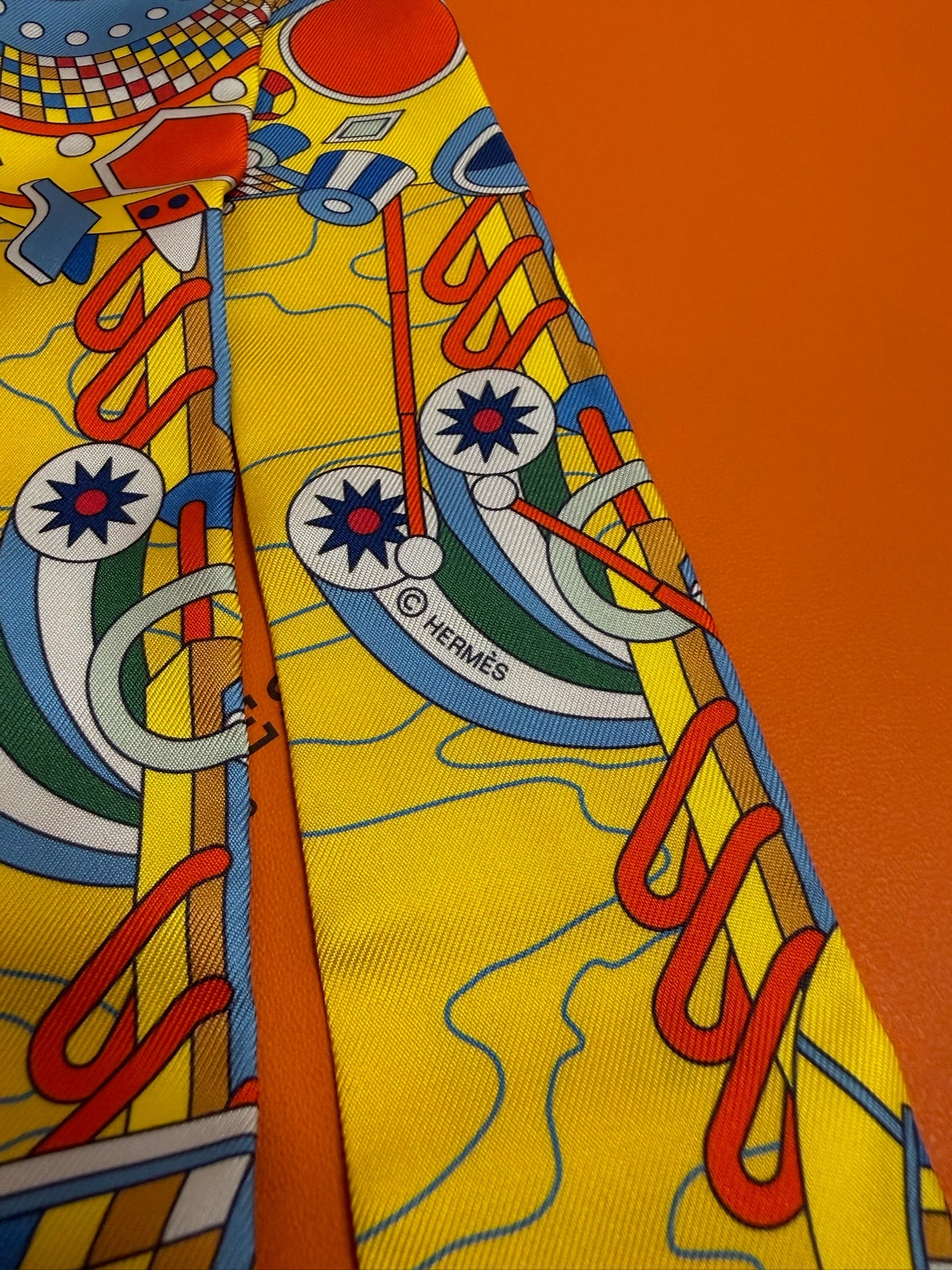 Hermès Twilly - Yellow Harf Odyssey Print image 5