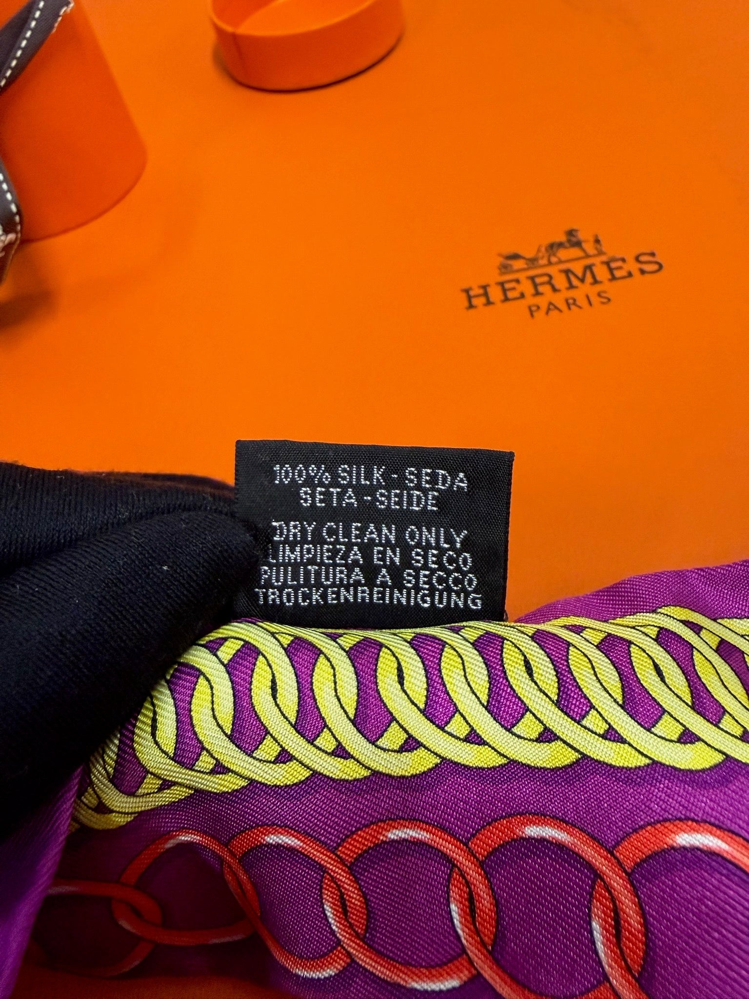 Hermès Twilly - Purple Chain Print image 5