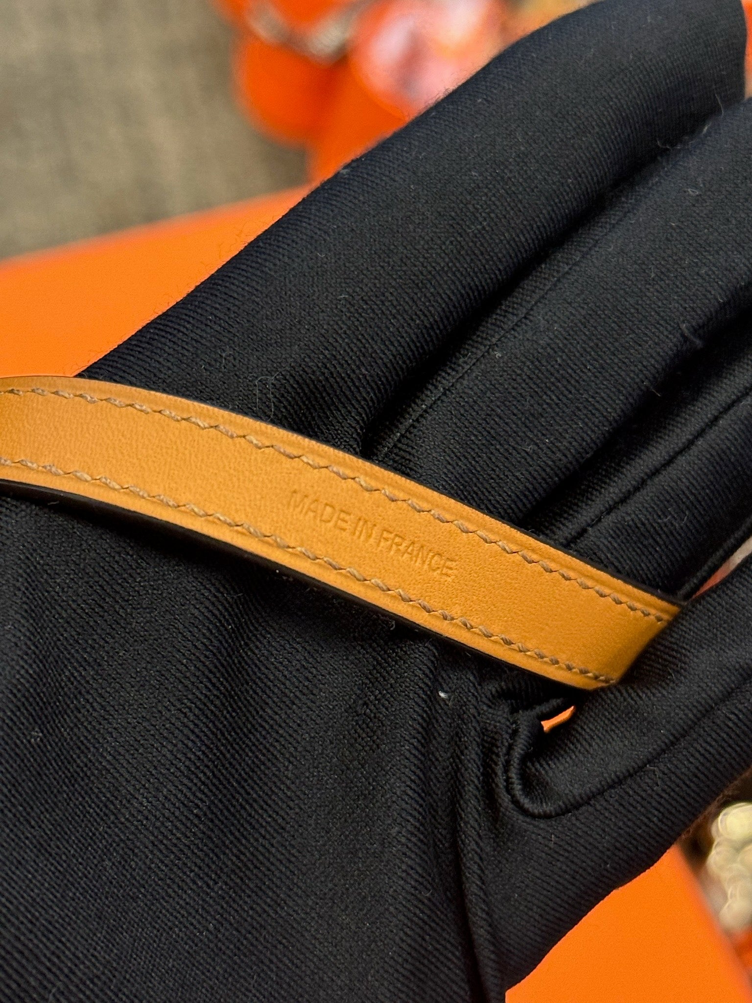 Hermès Leather Bracelet - Etoupe & Gold image 5