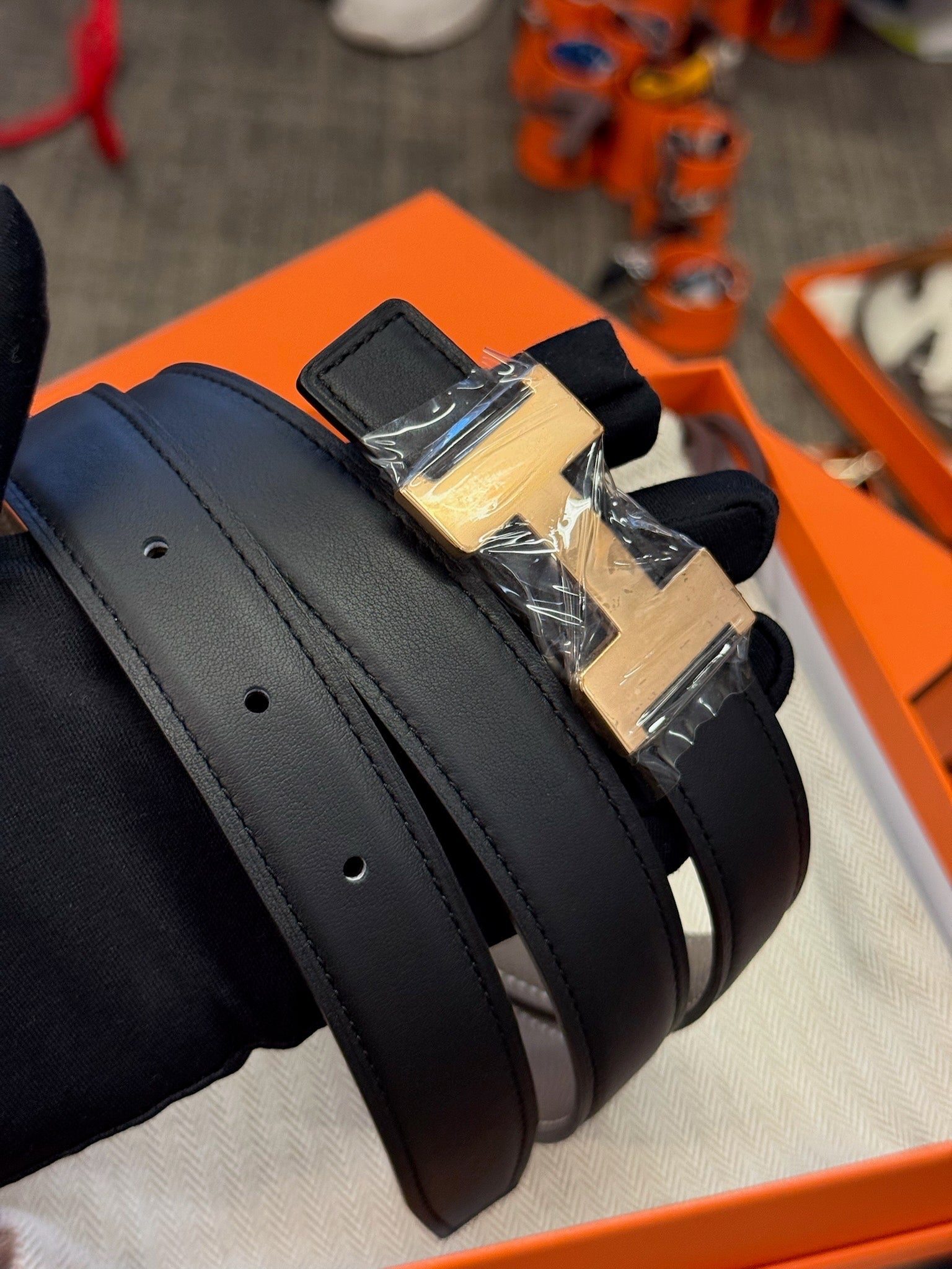 Hermès Leather Belt - Black image 5