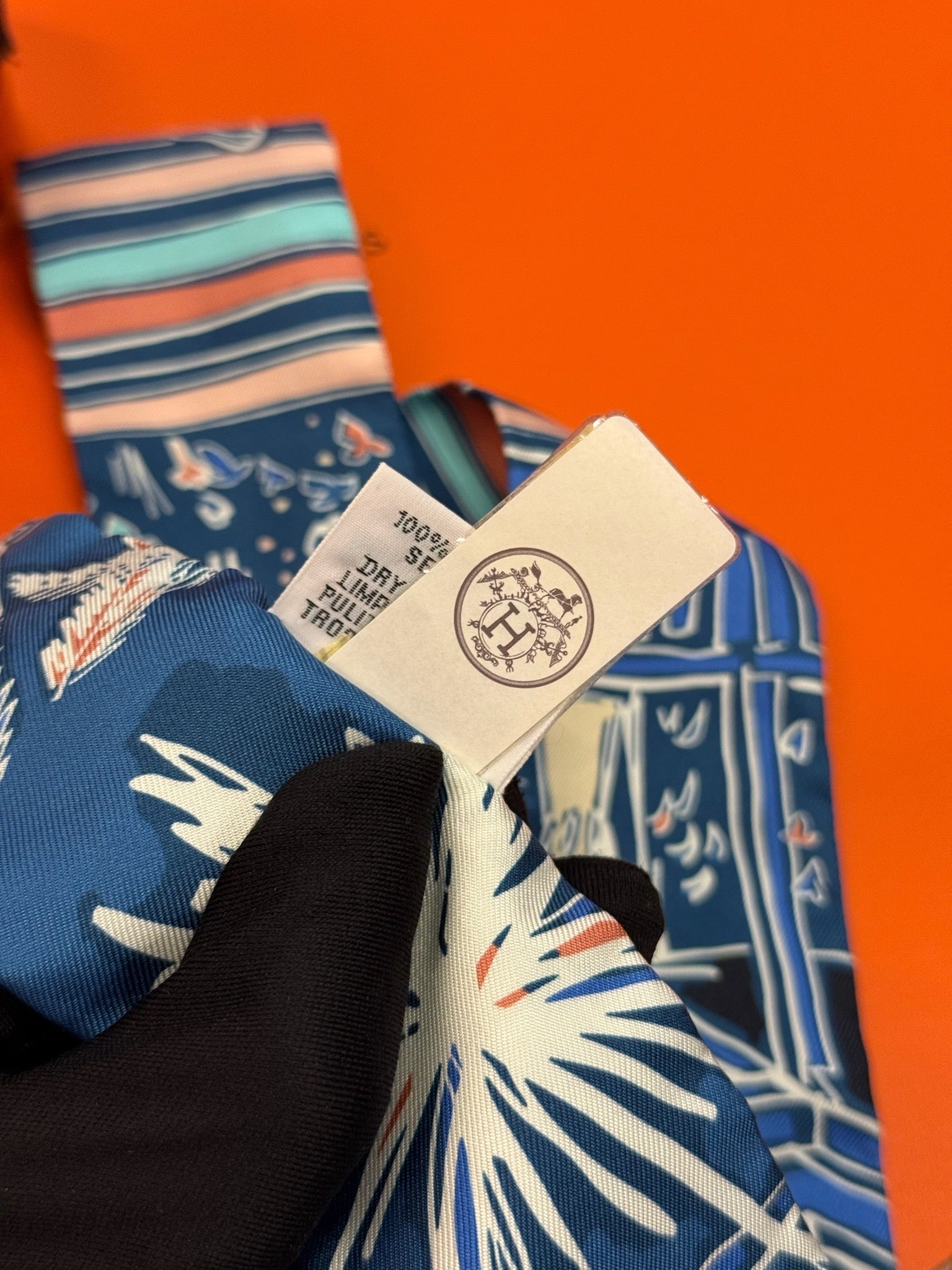 Hermès Twilly - Blue Multicolour Graphic Print image 5