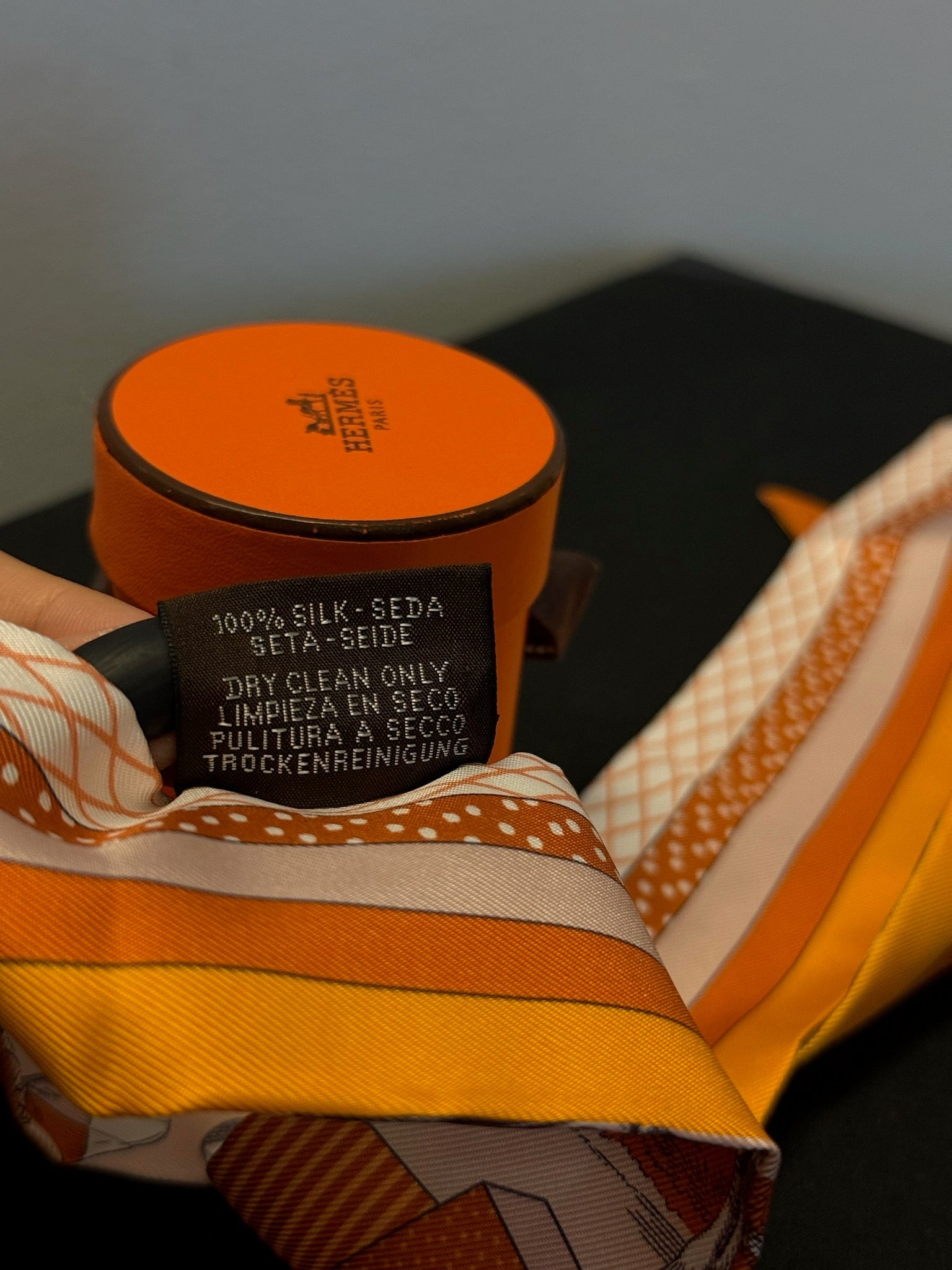Hermès Twilly - Orange Animal Print image 5