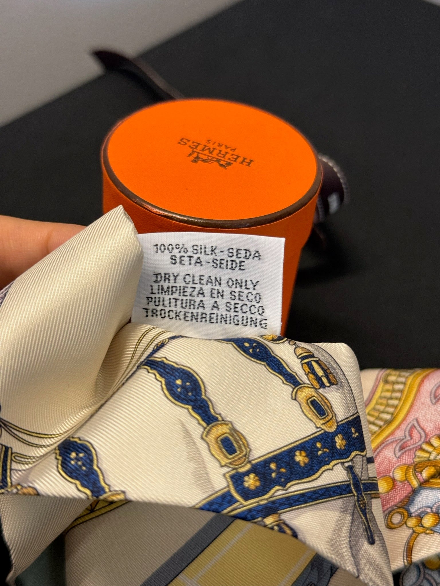 Hermès Grand Apparat Twilly - Ivory & Navy image 5