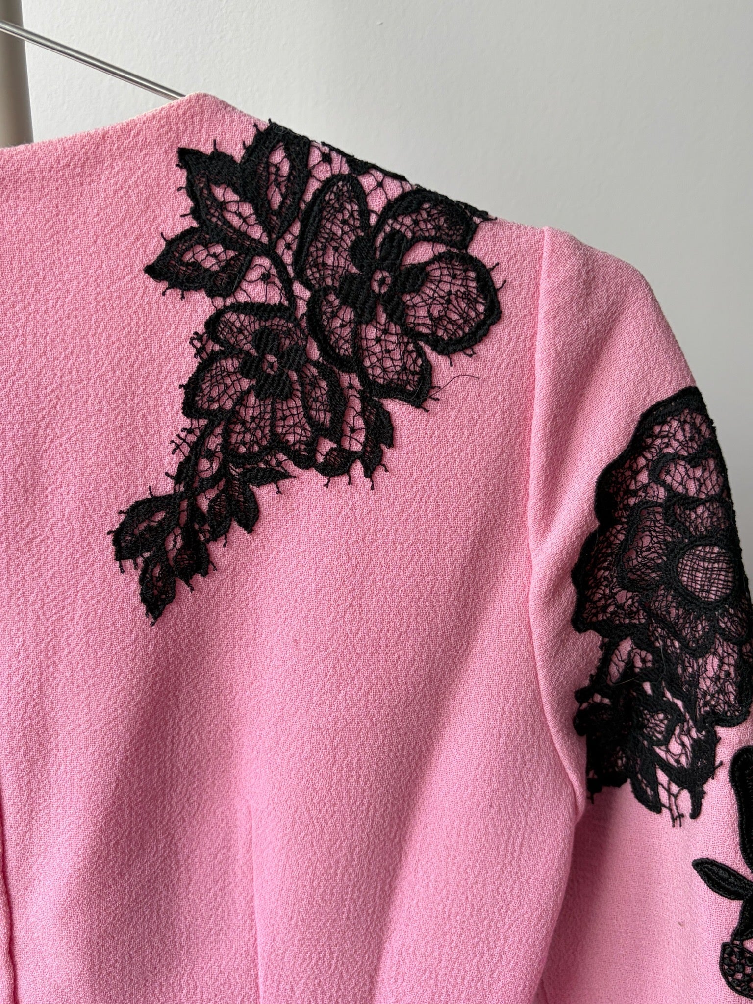 Dolce & Gabbana Pink Lace Long Sleeve Dress image 5