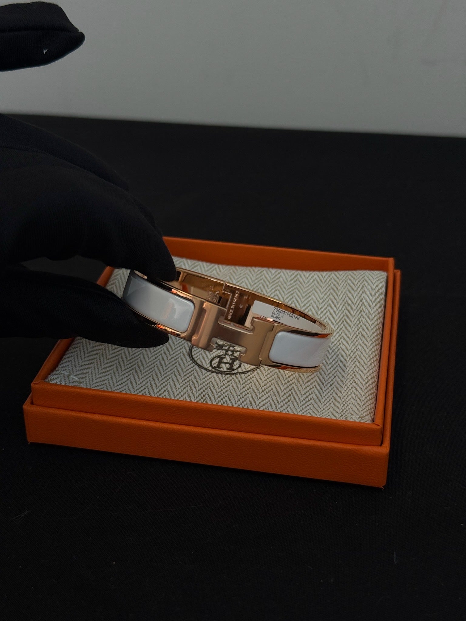 Hermes Clic H Bracelet Blanc image 5