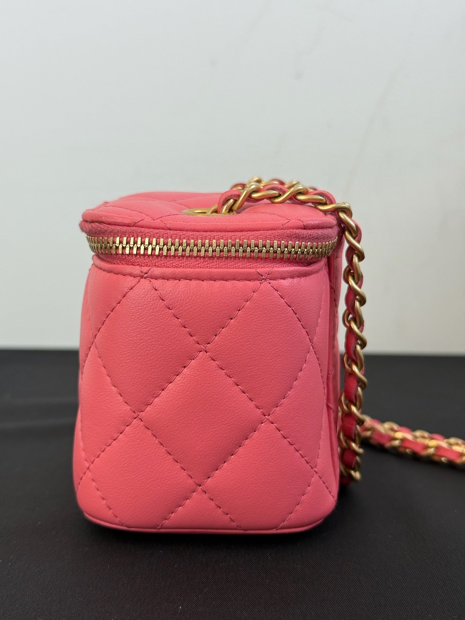 Chanel Vanity Box Bag Pink image 5