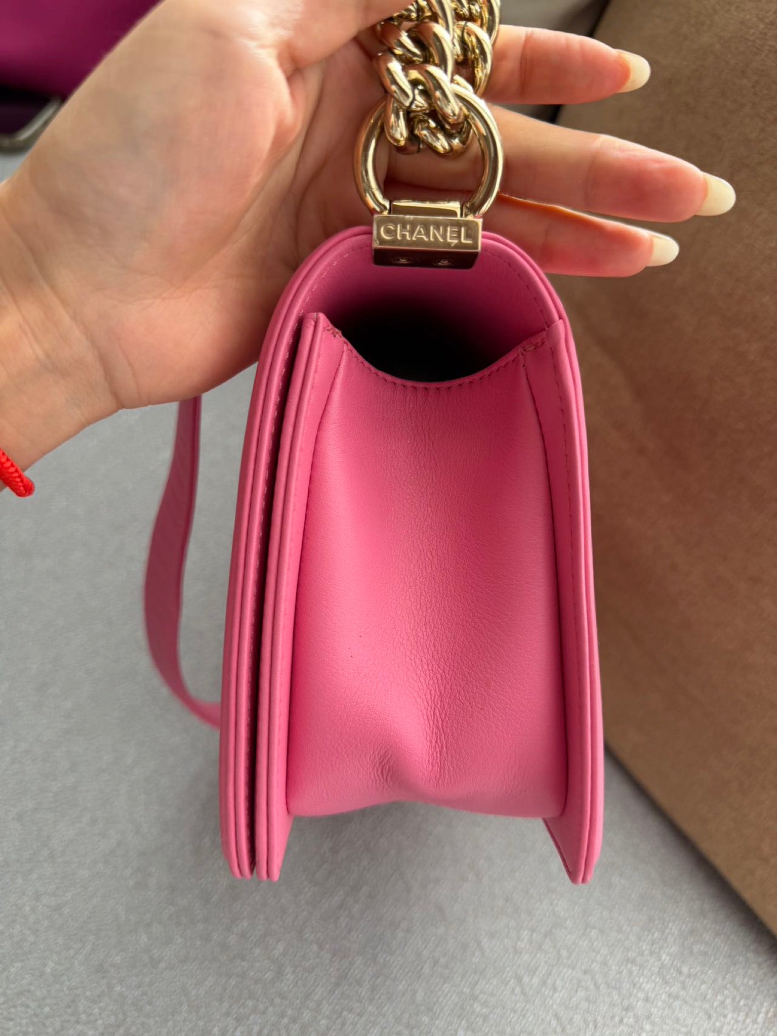 Chanel Boy Flap Bag Pink image 6