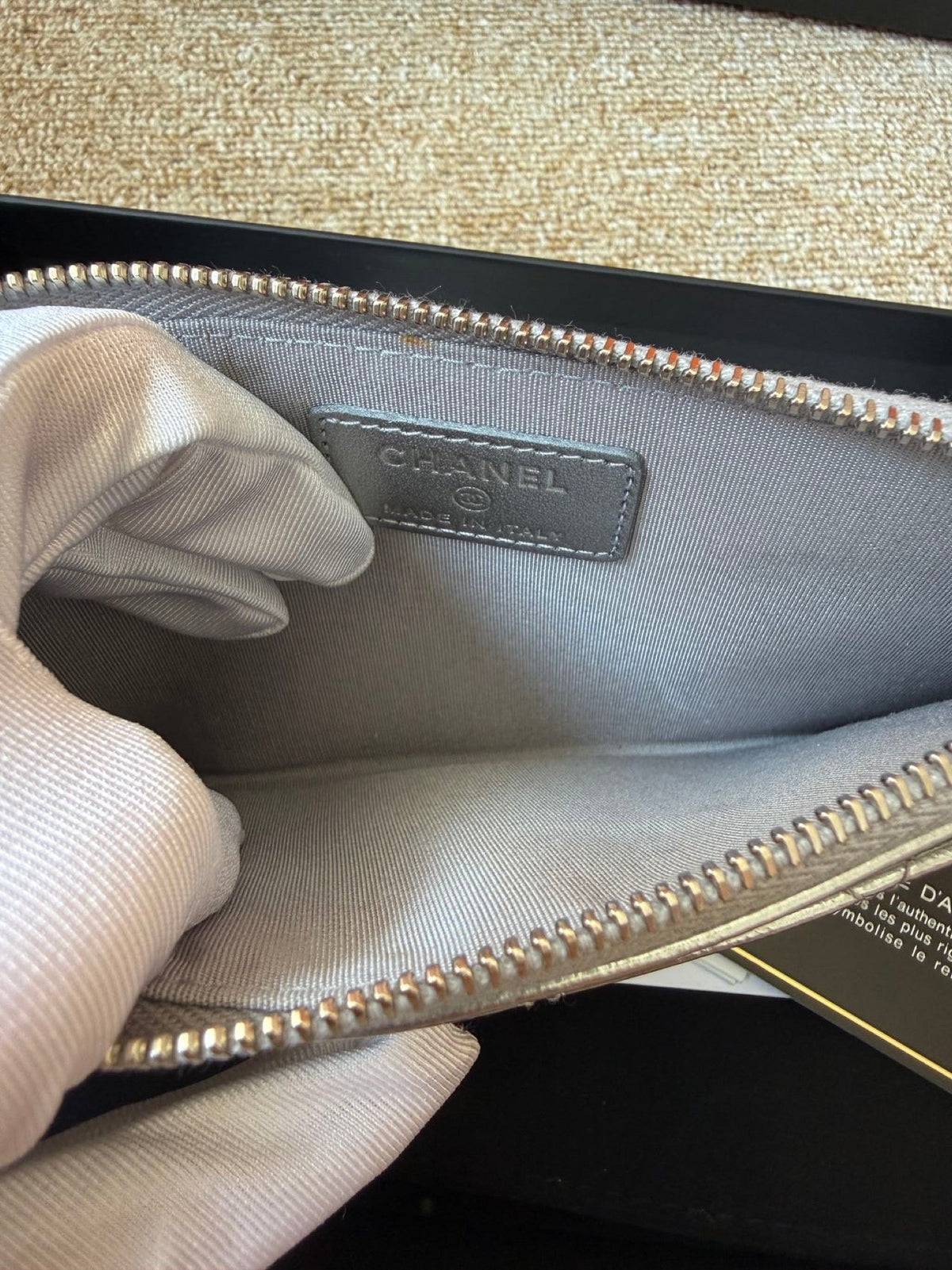 Chanel Quilted Leather Long Wallet - Silver image 6