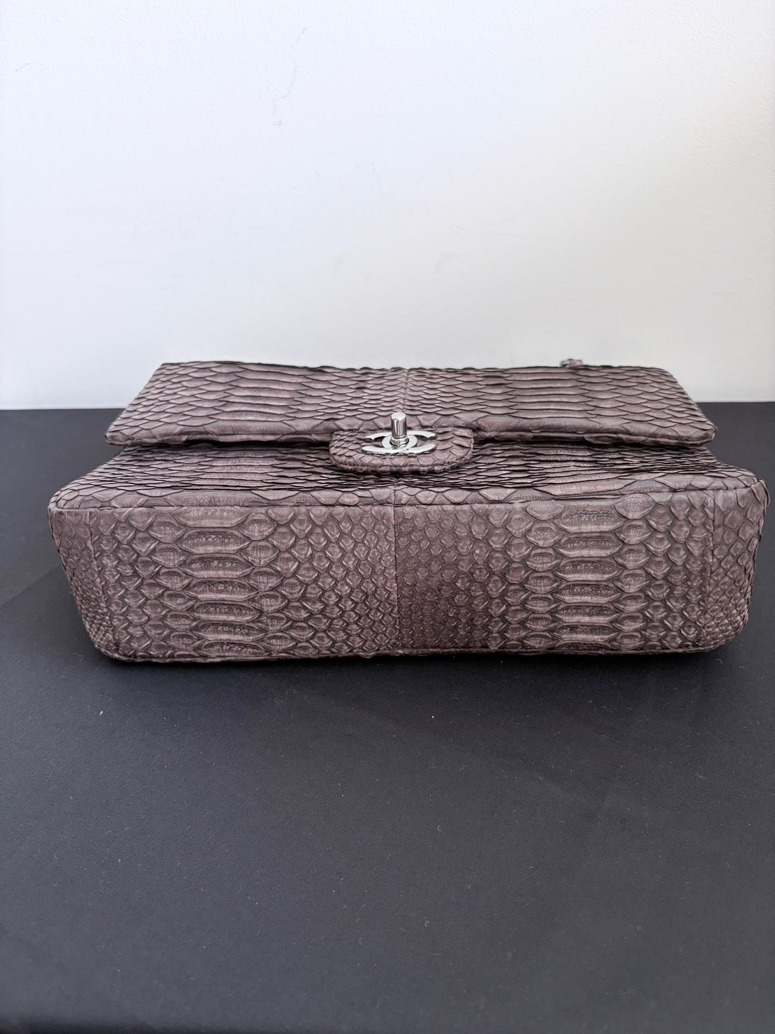 Chanel Python Classic Double Flap Bag image 6