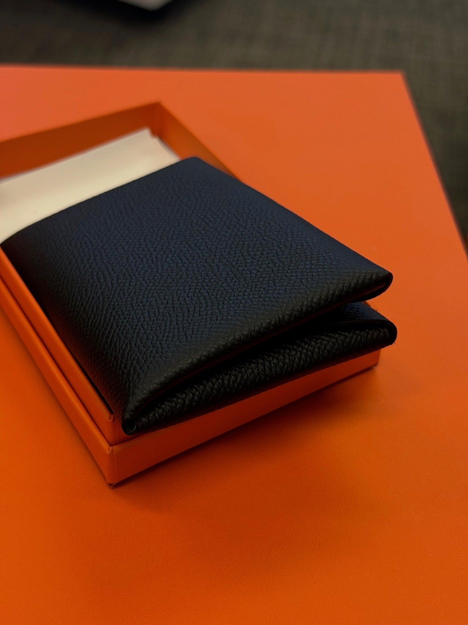 Hermès Calvi Card Holder - Black Epsom image 6