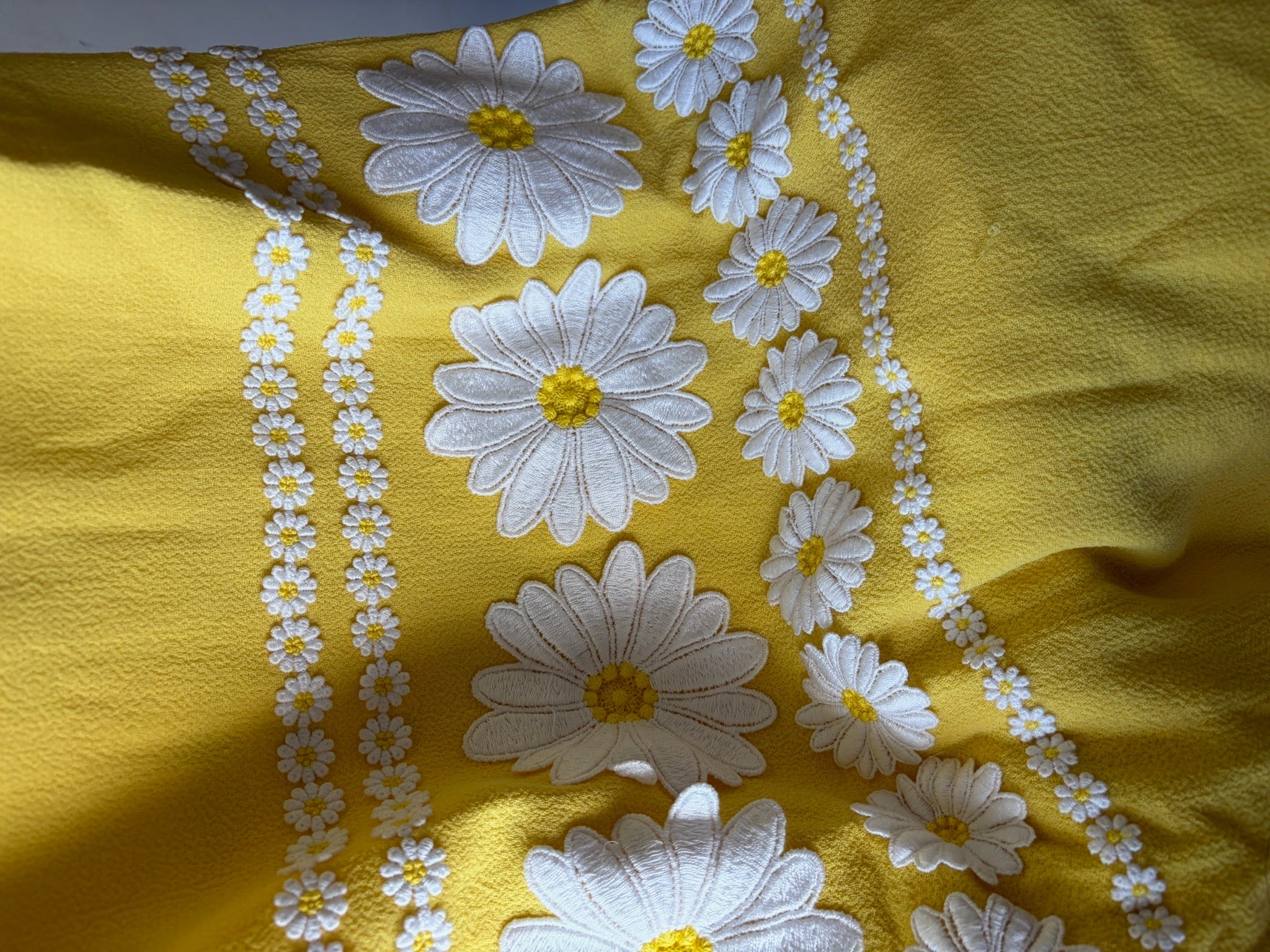 Dolce & Gabbana Yellow Floral Wool Dress image 6