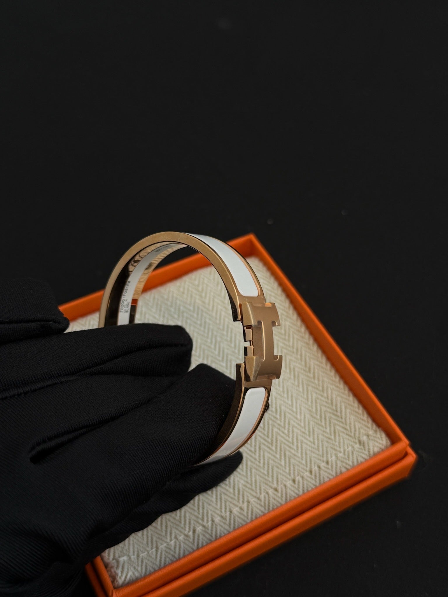 Hermes Clic H Bracelet Blanc image 6