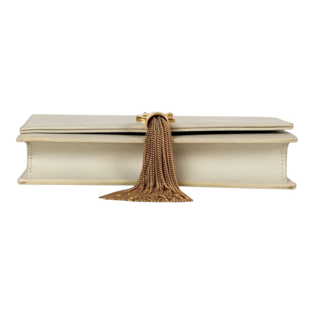 YSL Kate Small Tassel Cream Calfskin Bag