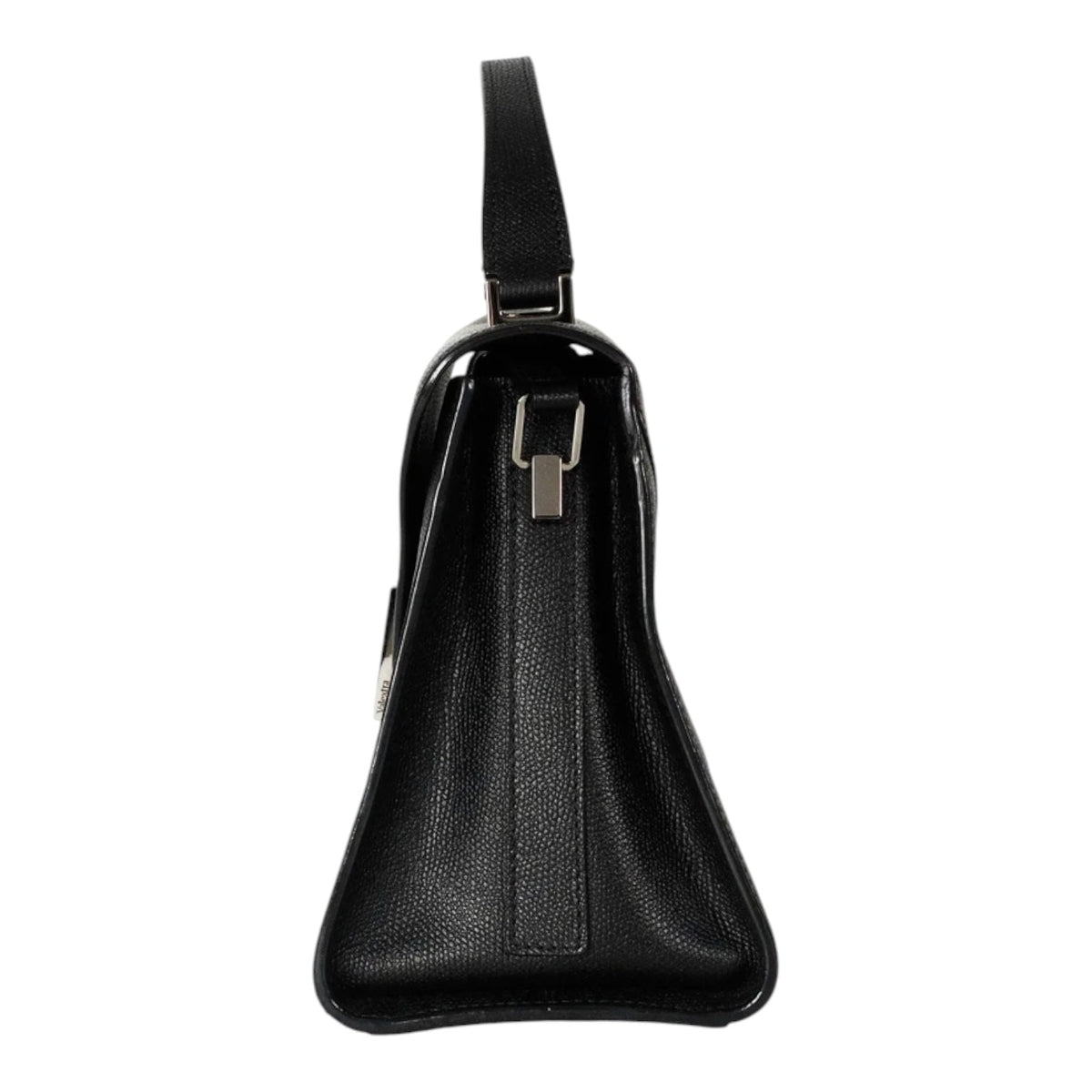 Valextra Small Black Iside Floral Print Bag
