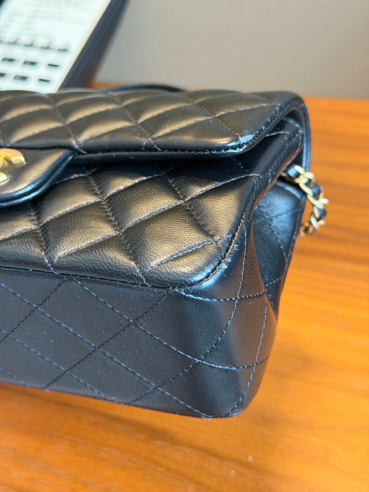Chanel Top Handle Mini Flap Bag Black image 7